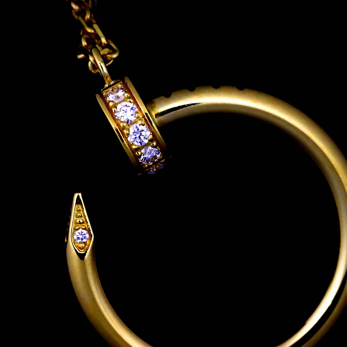 Juste Un Clou Diamond Necklace 18K Yellow Gold 750