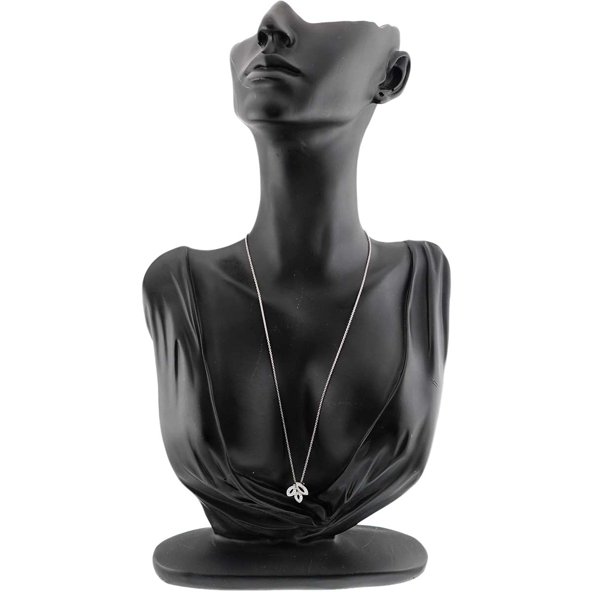 Lily Cluster Mini Diamond Necklace Pt