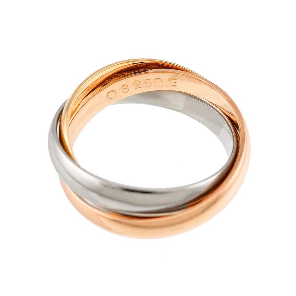Trinity Ring MM 18K YG WG PG 750 Size54 6.75(US)
