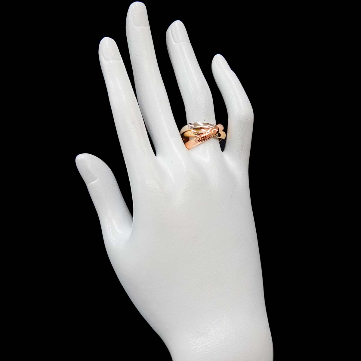 Trinity Ring MM 18K YG WG PG 750 Size54 6.75(US)