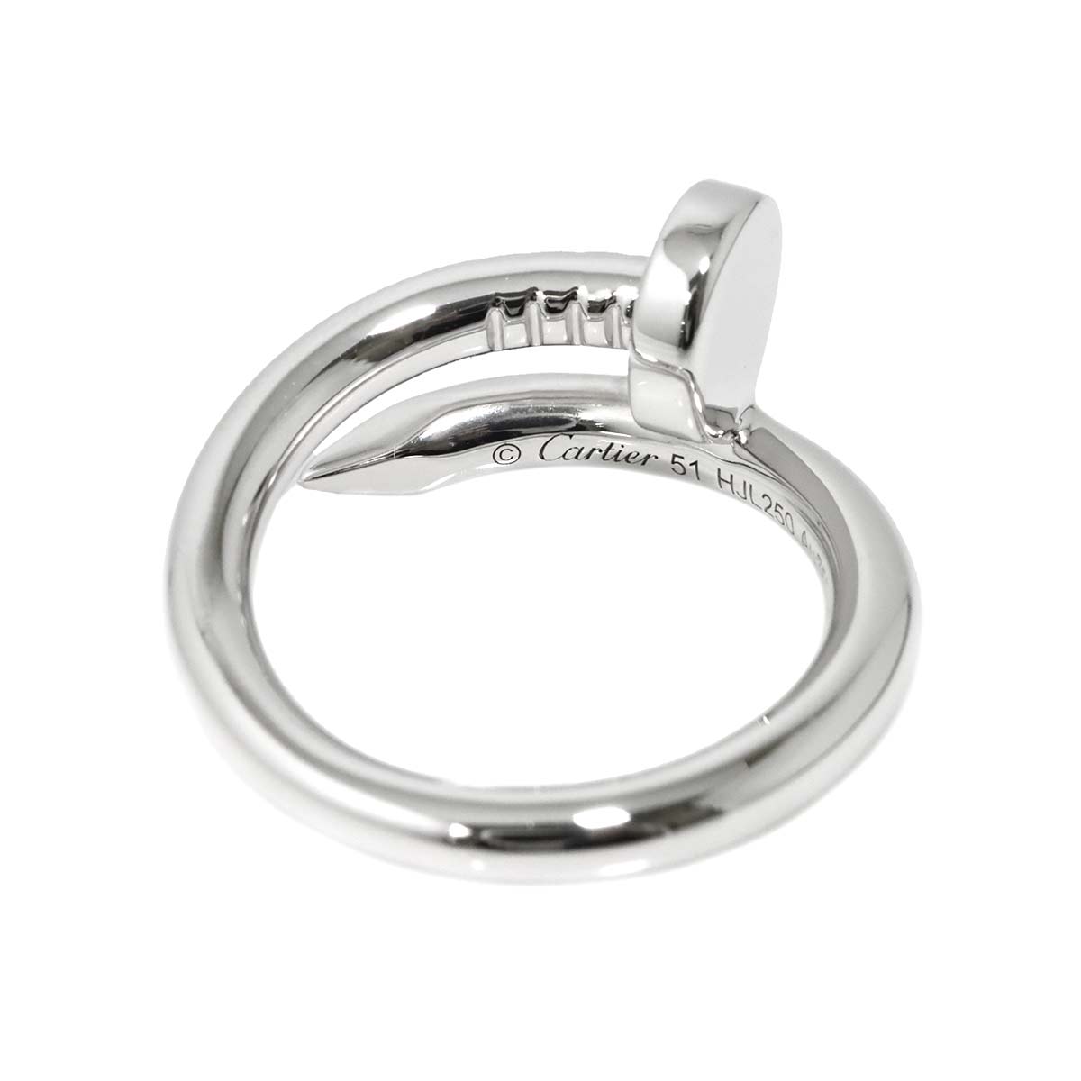 JUSTE UN CLOU Classic Ring 18K WG 750 Size51 5.5-5.75(US)