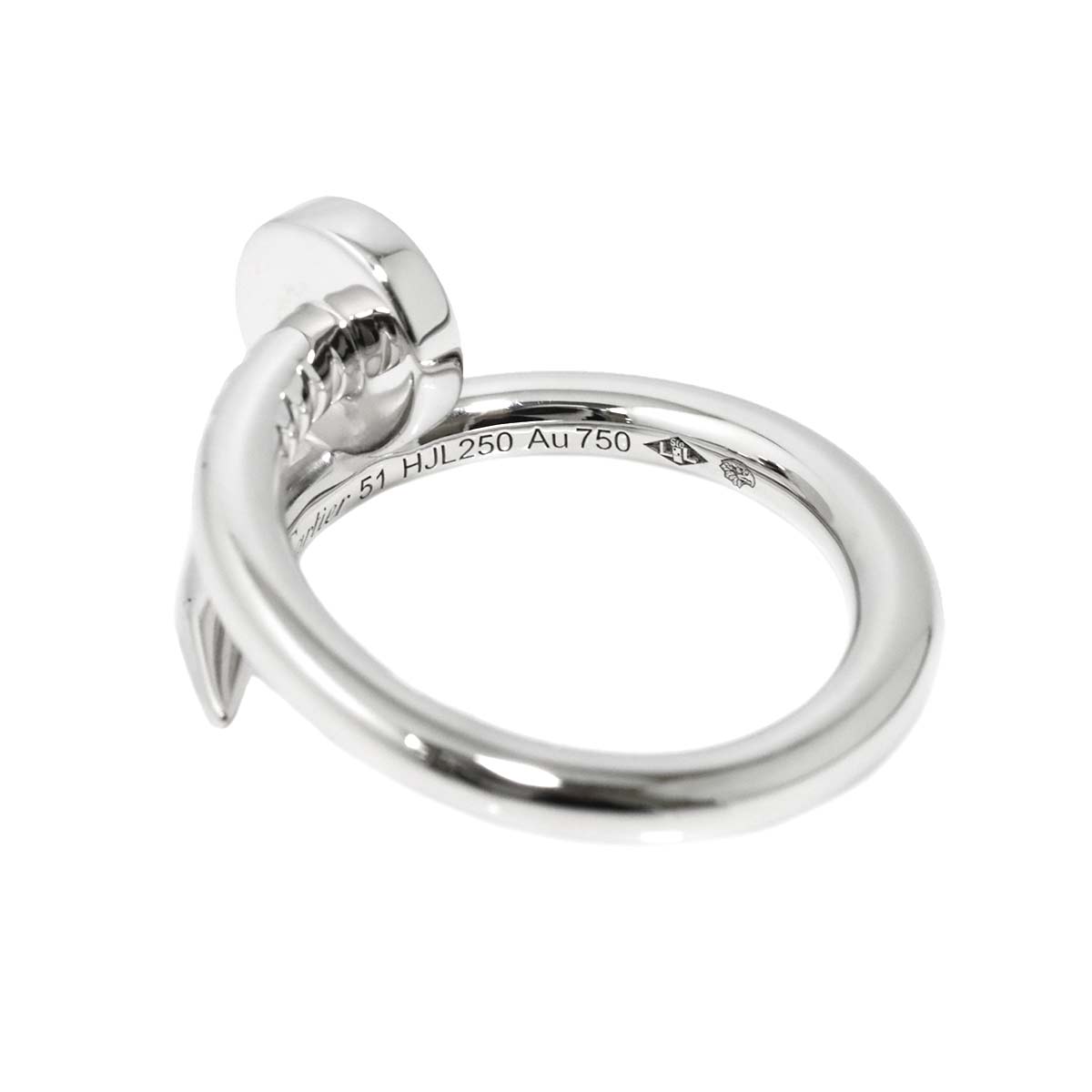 JUSTE UN CLOU Classic Ring 18K WG 750 Size51 5.5-5.75(US)