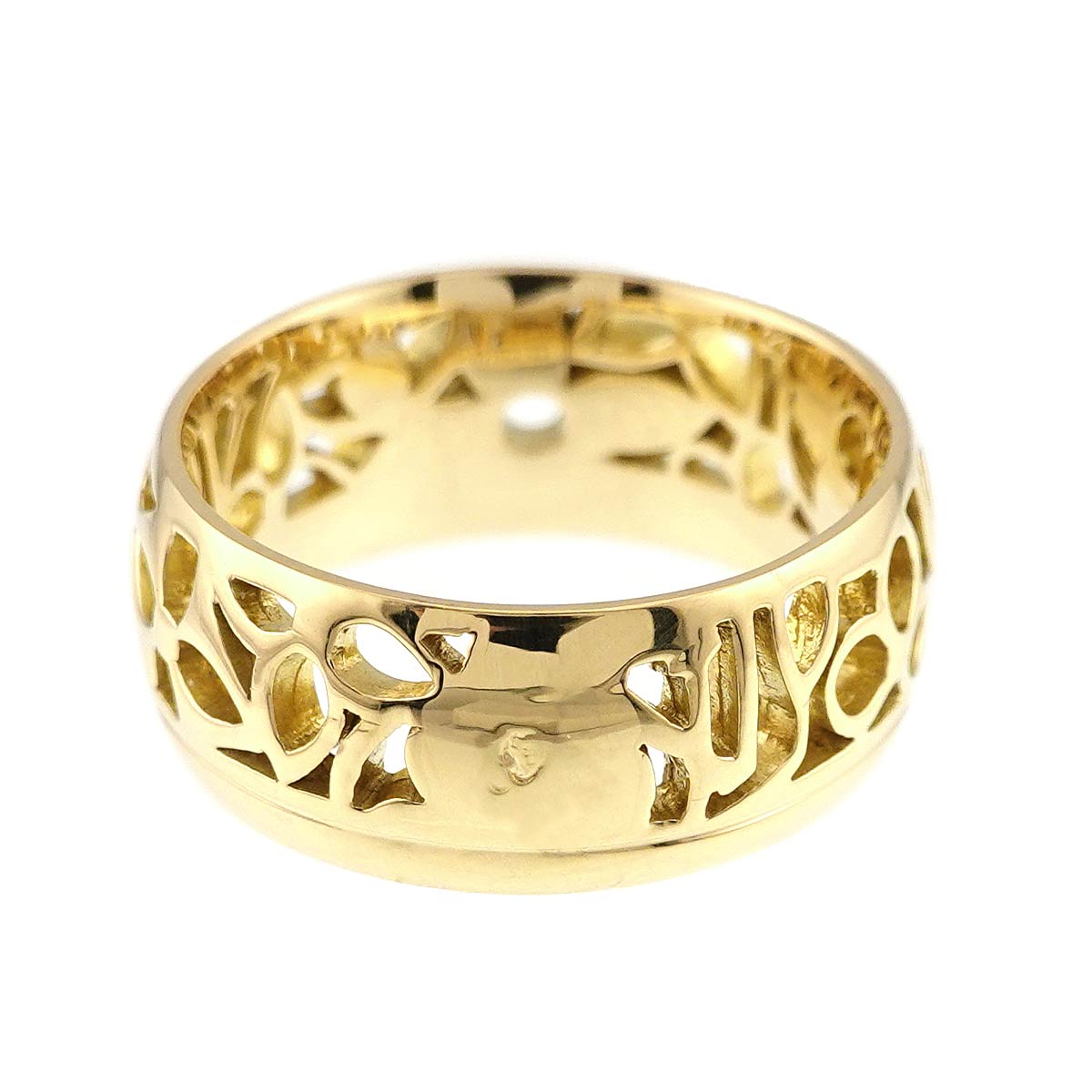 Petit Berg Monogram Ring 18K YG 750 Size52 6(US)