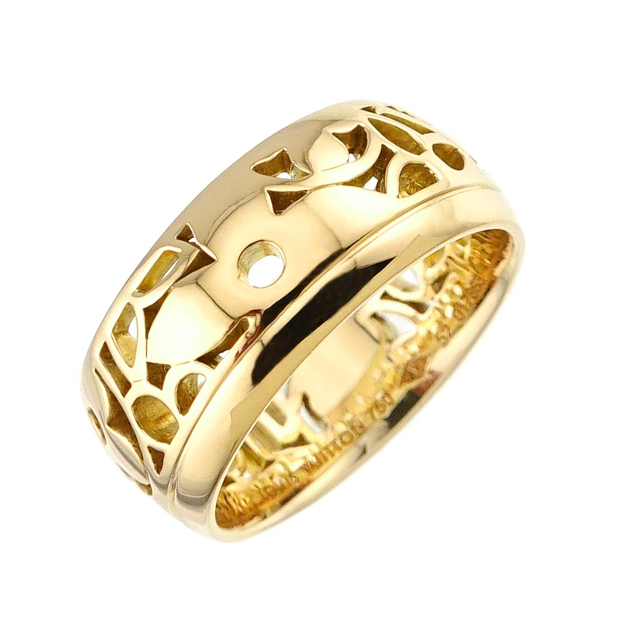Petit Berg Monogram Ring 18K YG 750 Size52 6(US)