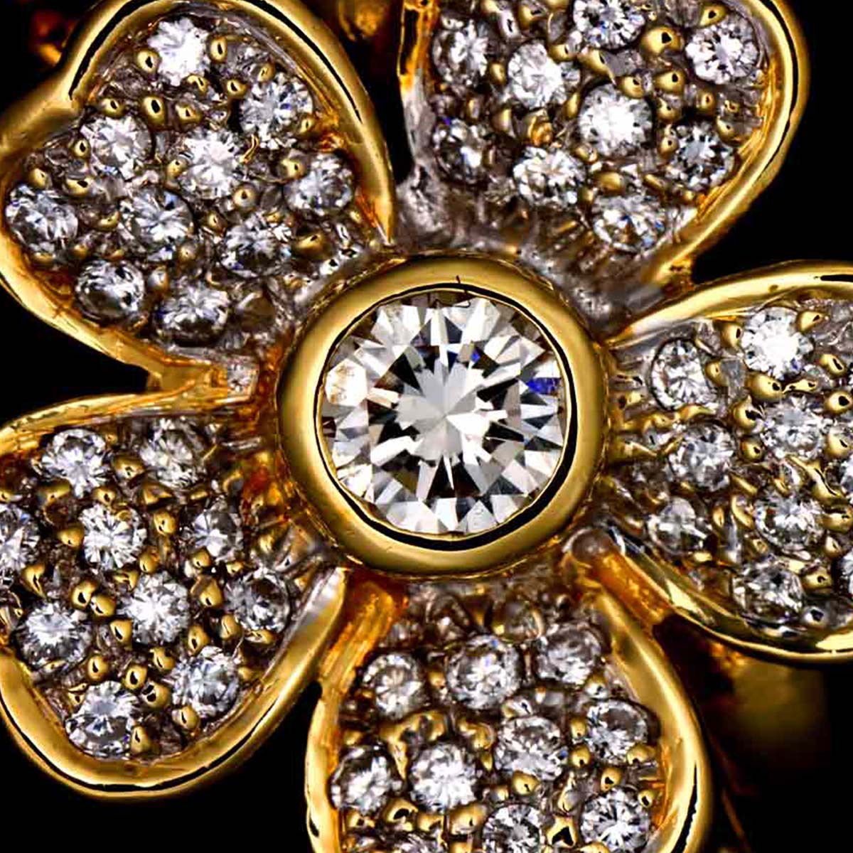 Diamond 0.40/0.307ct Ring 18K YG 750 size7.25-7.5(US)