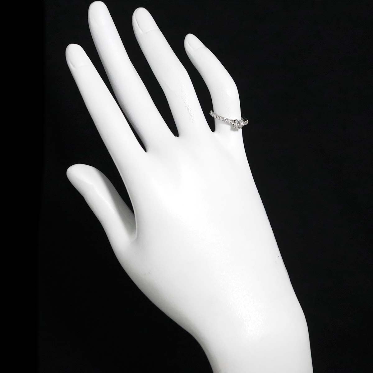 ETINCELLE Half Diamond 0.32ct Ring Pt size47 4(US)