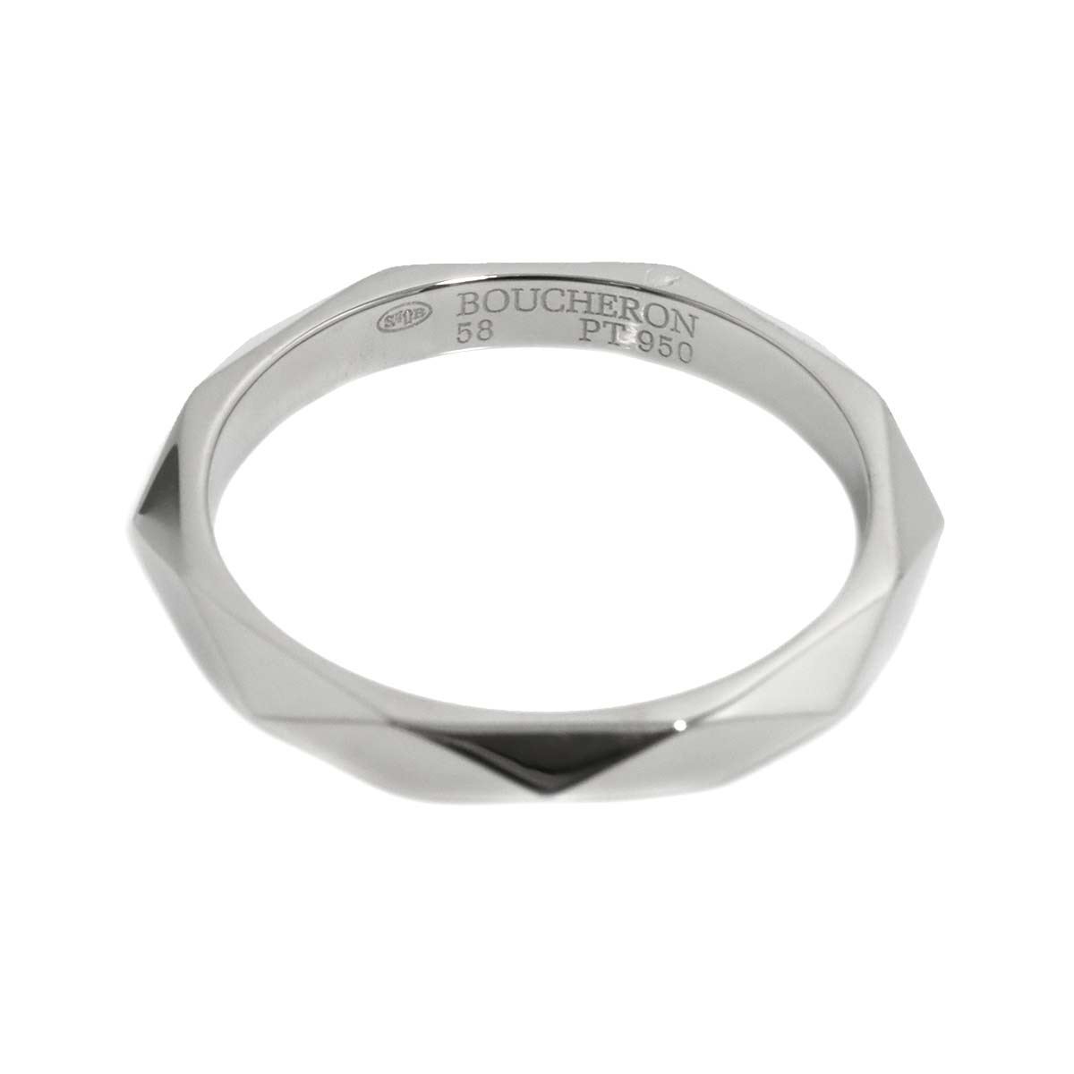 Facet MM Ring Pt Platinum Size58 8.25(US)