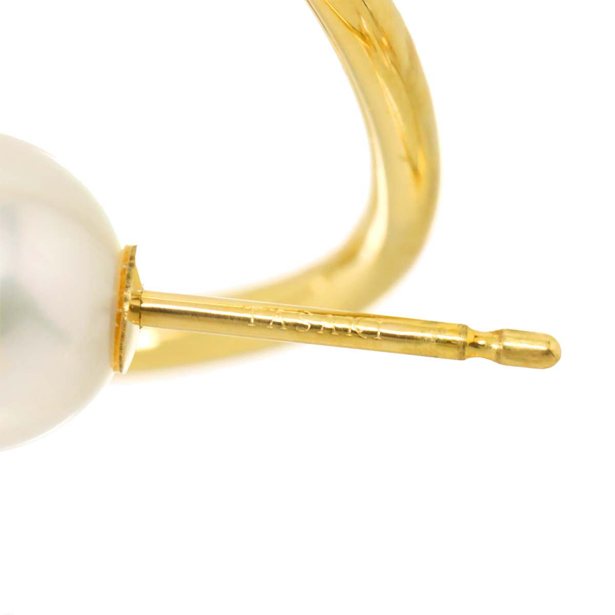 Balance Akoya Pearl 7.7-5.0mm Earrings Pierced 18K YG 750