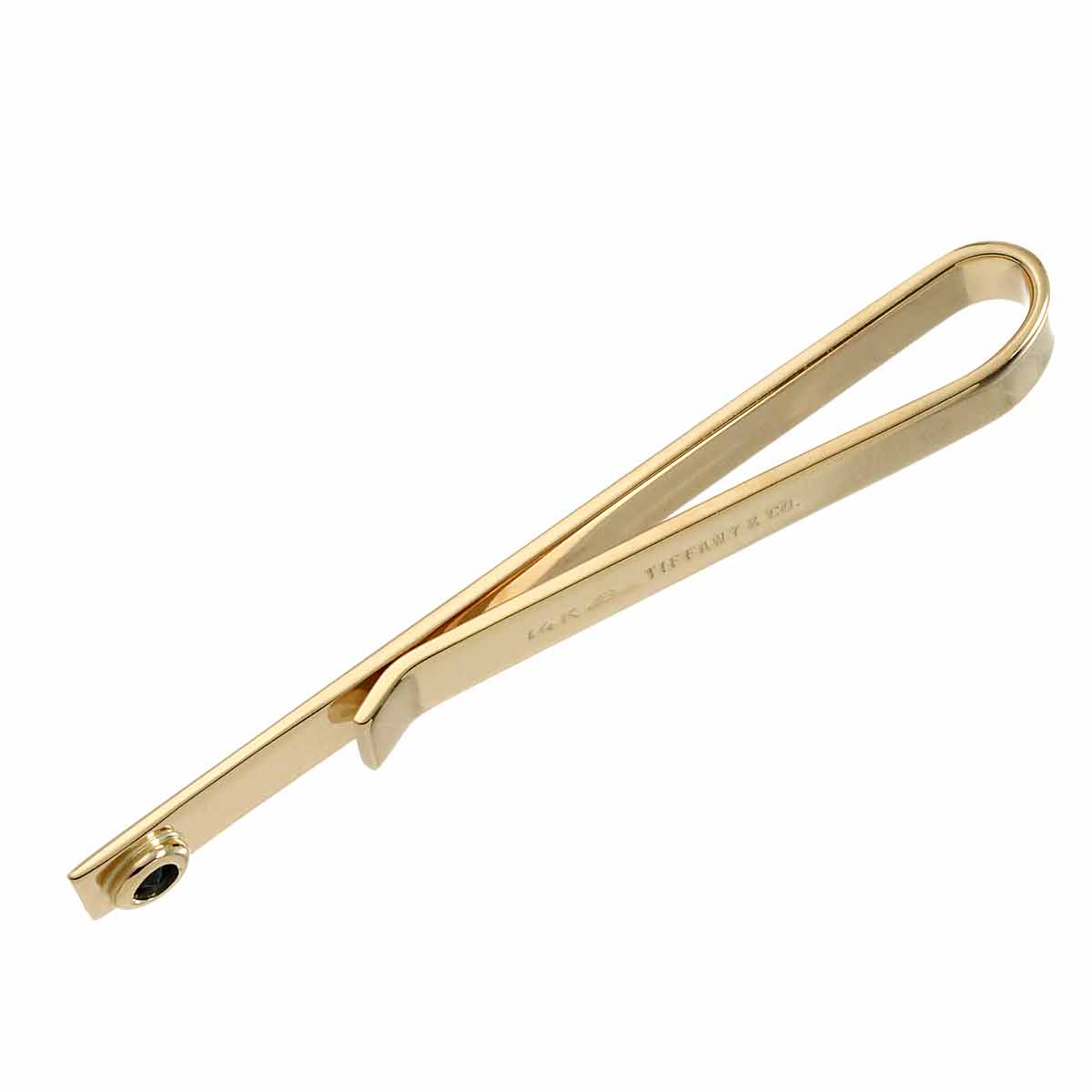 Tie Bar Sapphire 14K Yellow Gold 585