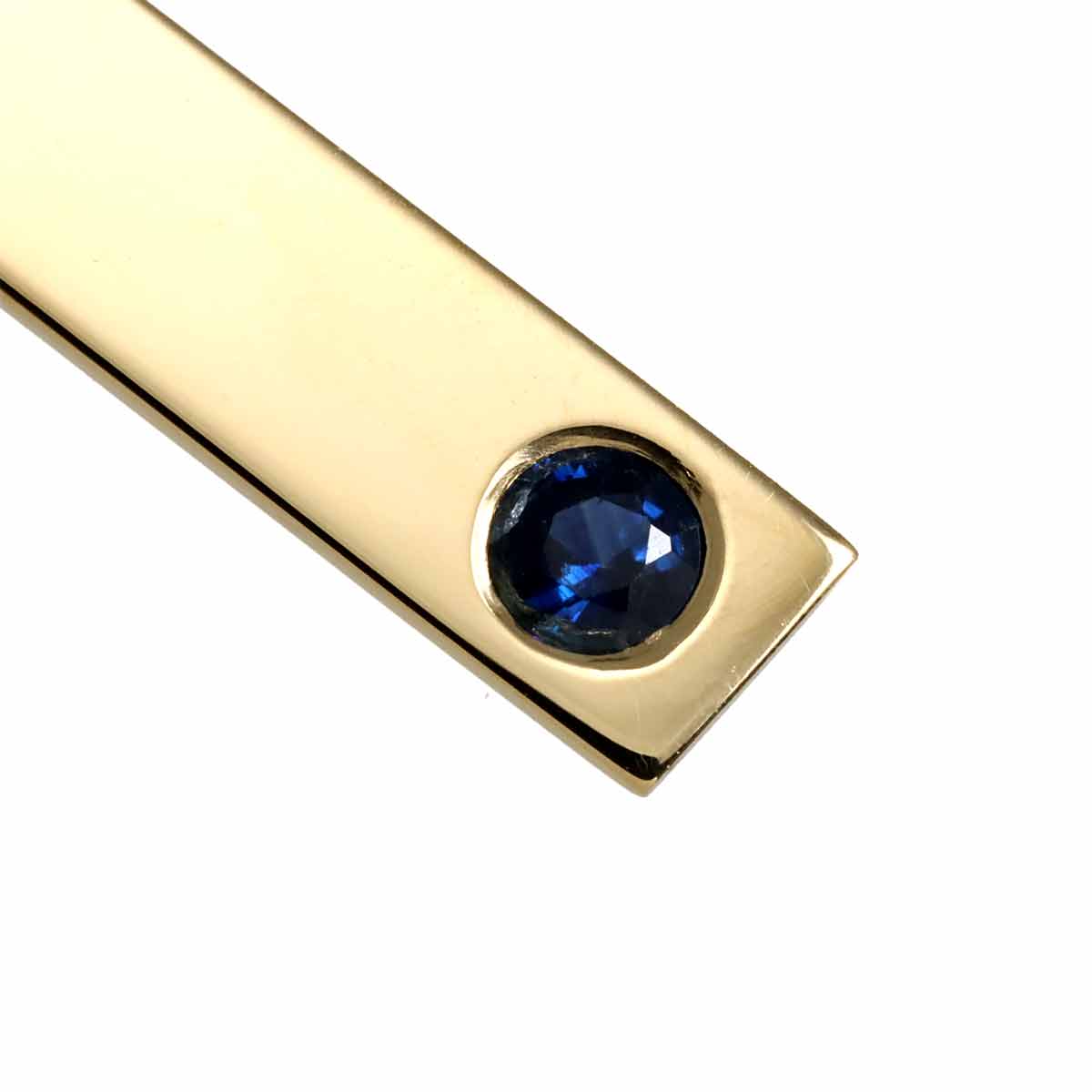 Tie Bar Sapphire 14K Yellow Gold 585