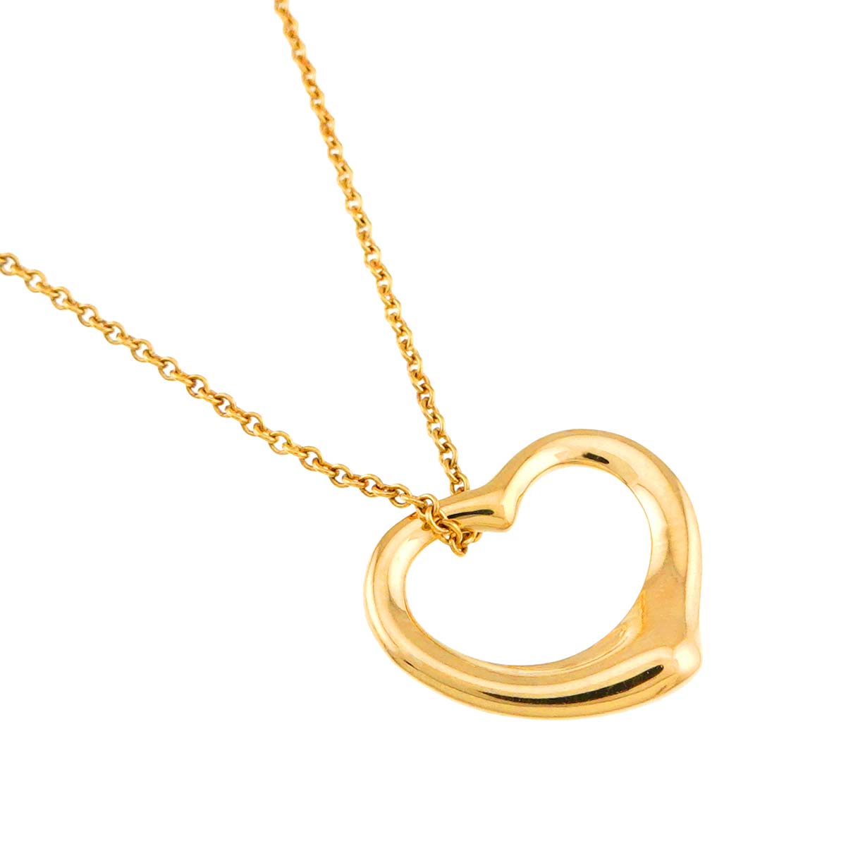Open Heart Necklace 18K Yellow Gold 750