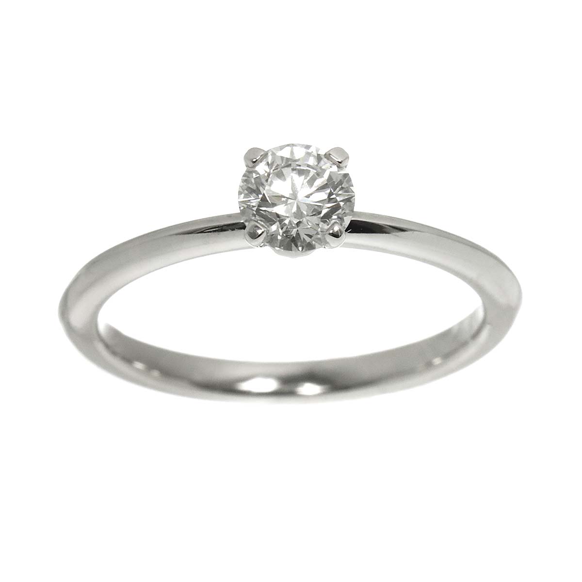 True Diamond 0.34ct F/VS1/3EX Ring Platinum size4.5(US)