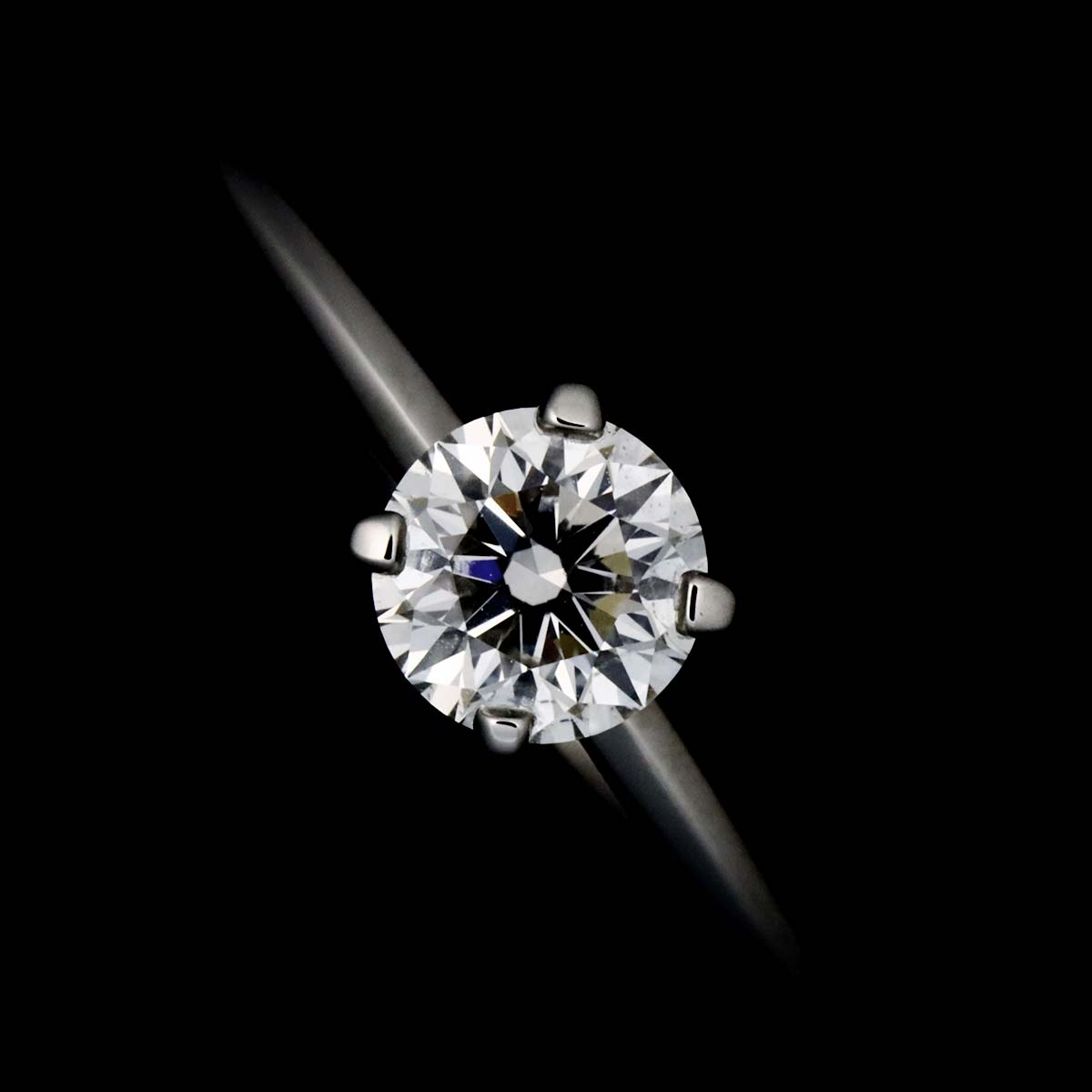 True Diamond 0.34ct F/VS1/3EX Ring Platinum size4.5(US)