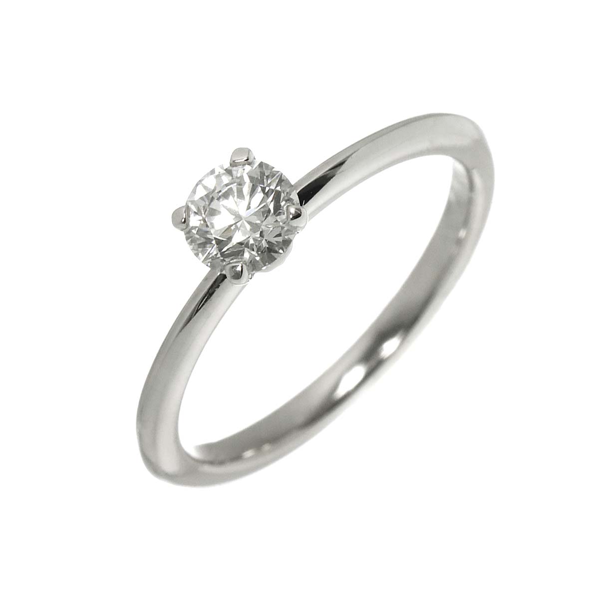 True Diamond 0.34ct F/VS1/3EX Ring Platinum size4.5(US)