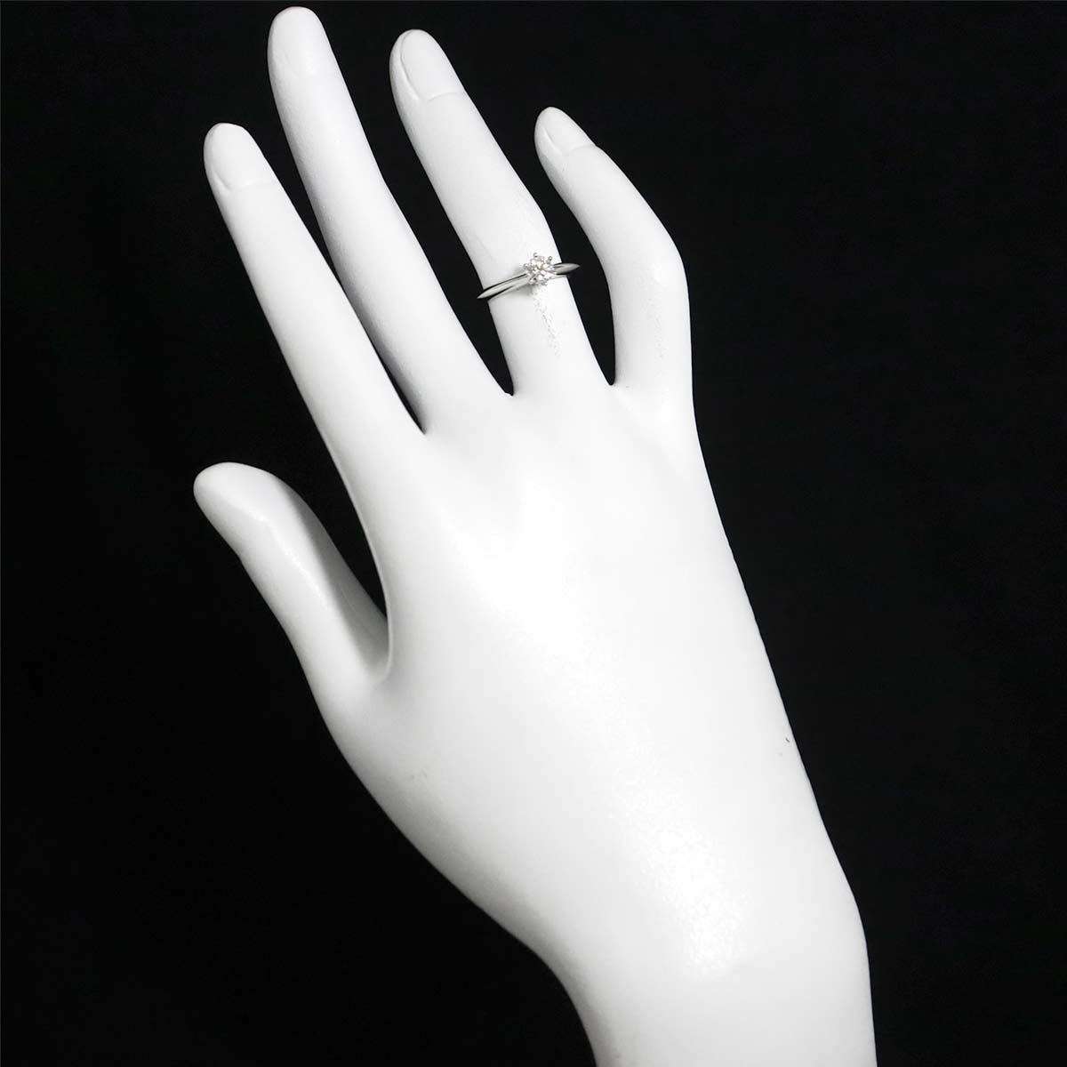 Diamond 0.33ct G/VS1/3EX Ring Platinum Size4(US)