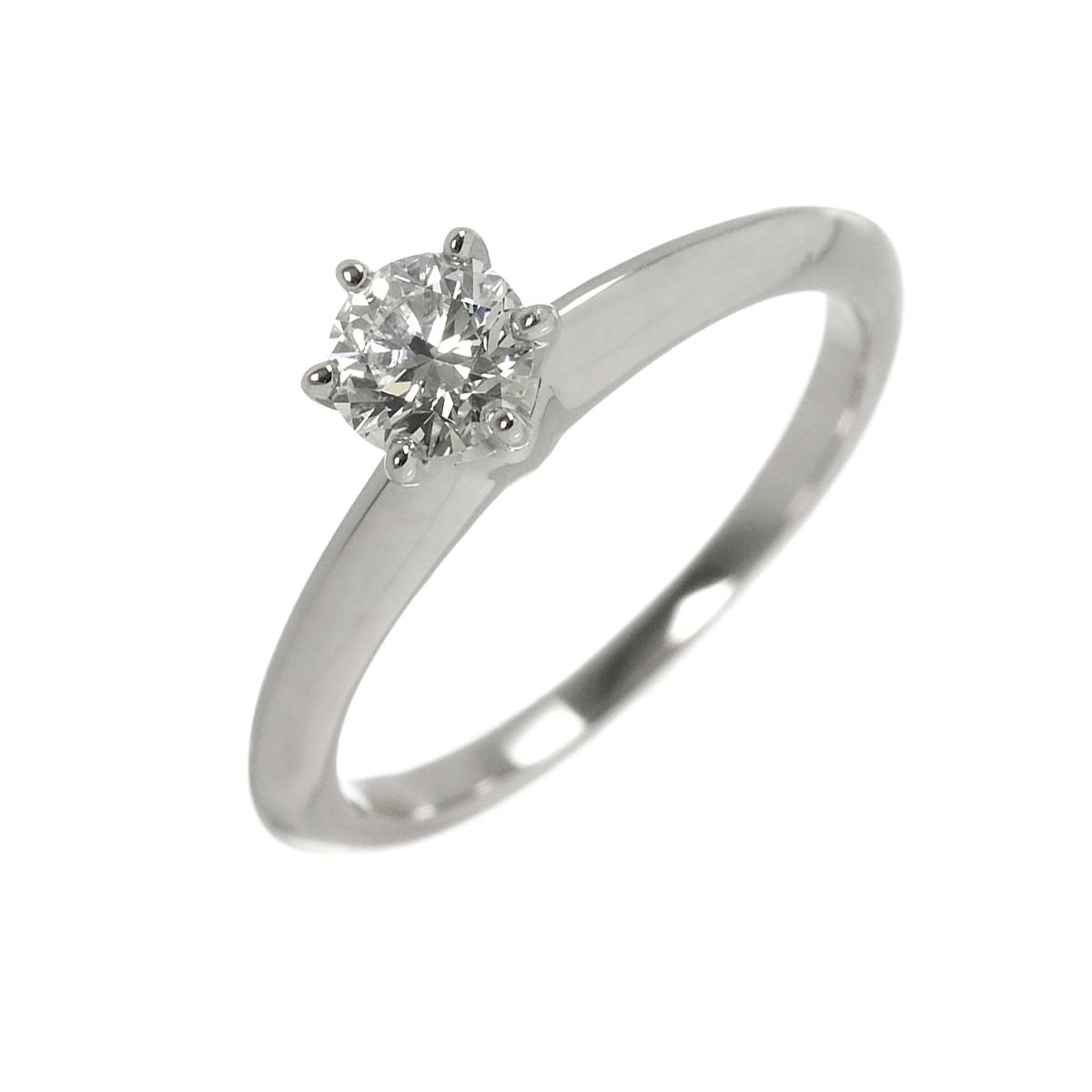 Diamond 0.33ct G/VS1/3EX Ring Platinum Size4(US)