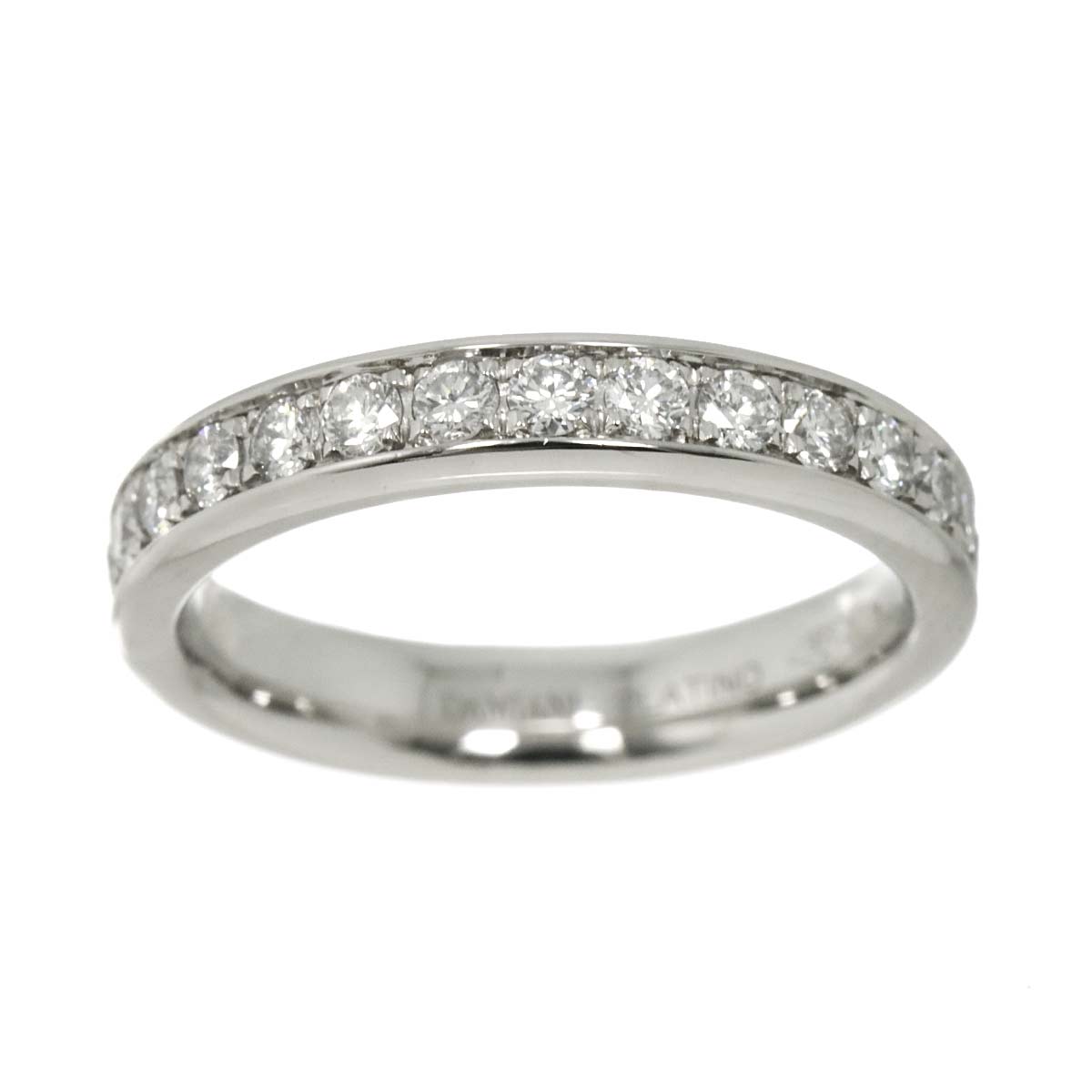 Full Diamond Ring Platinum size3.25-3.75(US)