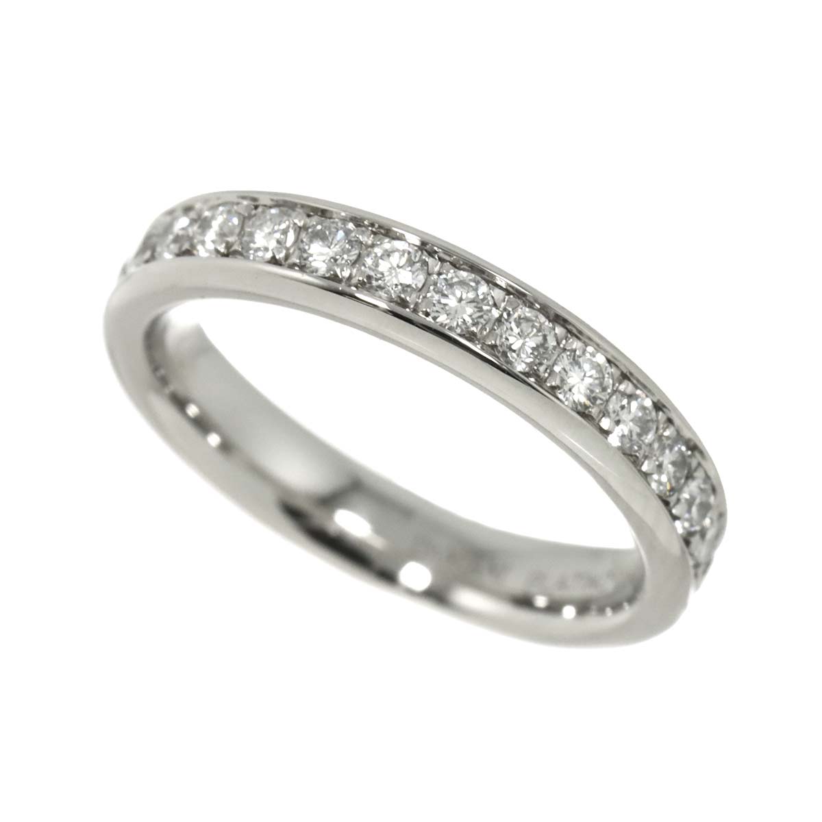 Full Diamond Ring Platinum size3.25-3.75(US)