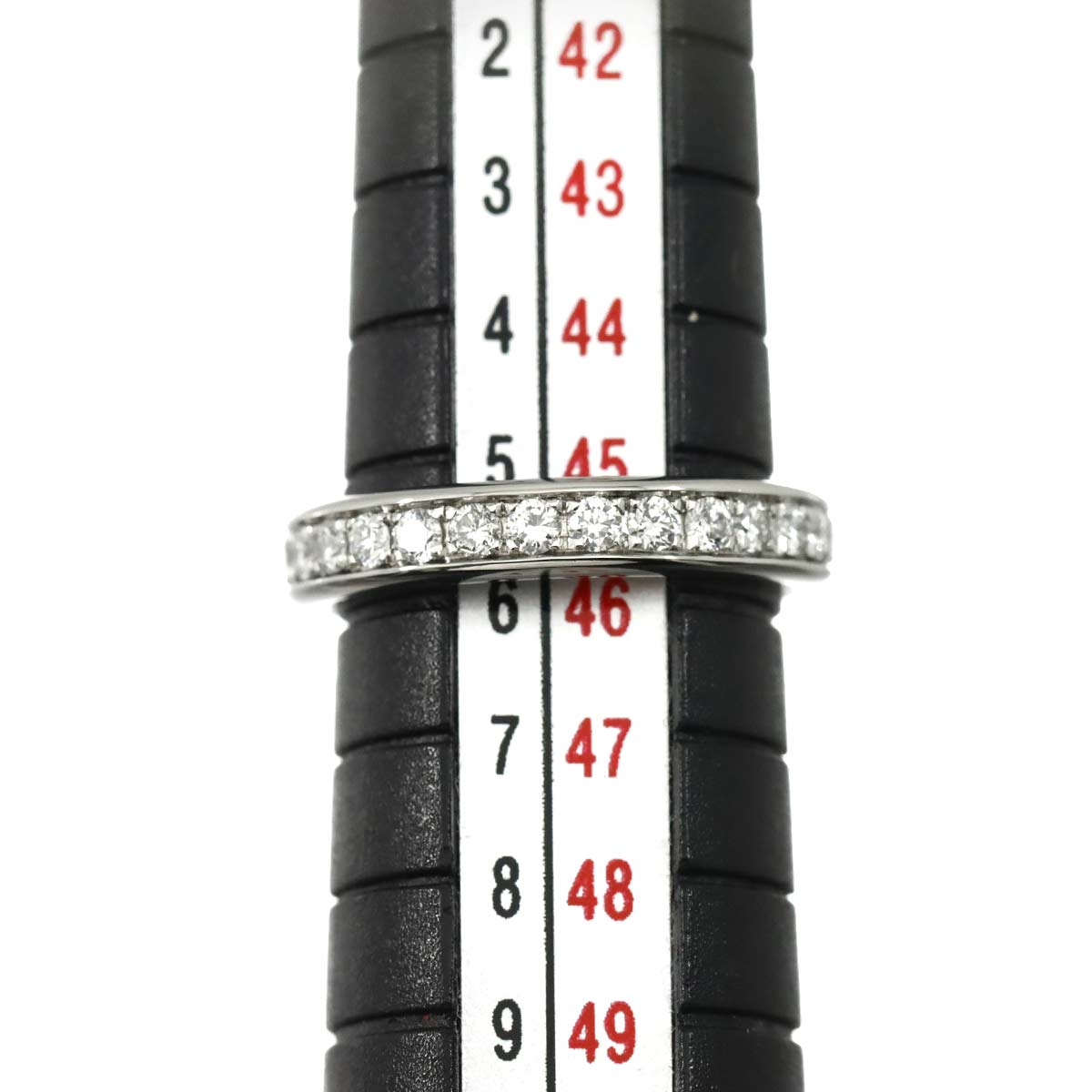 Full Diamond Ring Platinum size3.25-3.75(US)