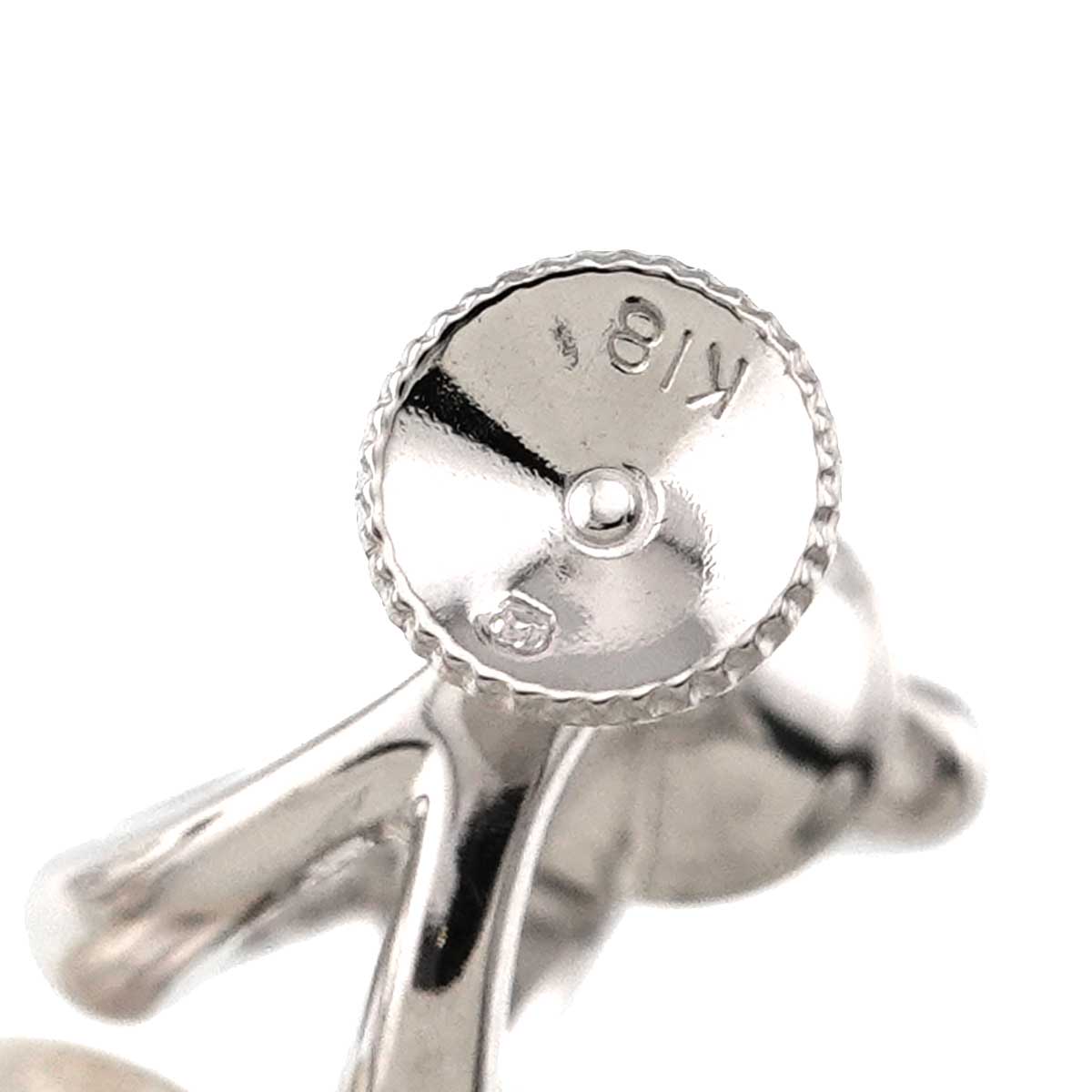 Akoya Pearl 7.1mm Earrings 18K WG 750