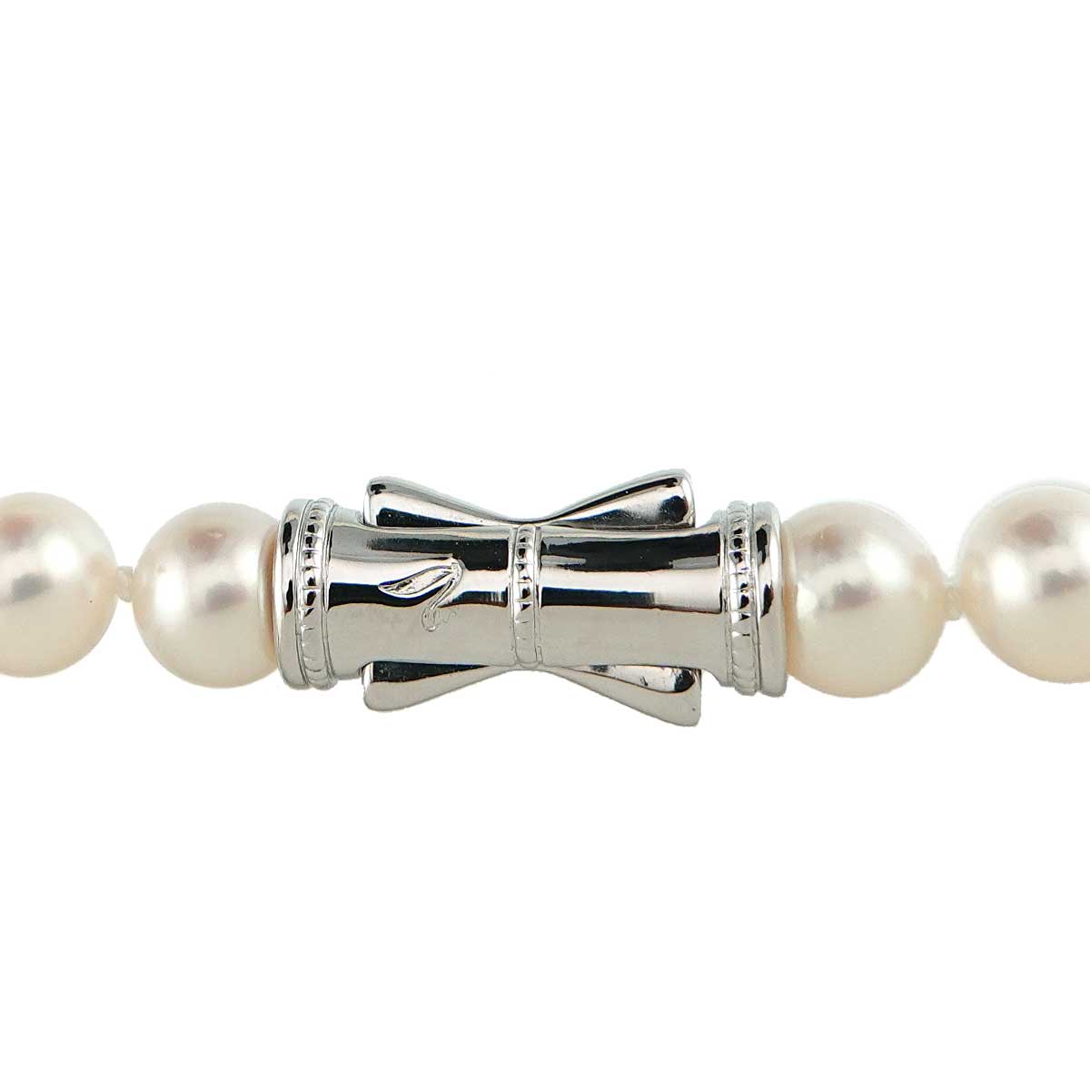 Akoya Pearl 7.0-6.4mm Long Necklace SV Silver 925