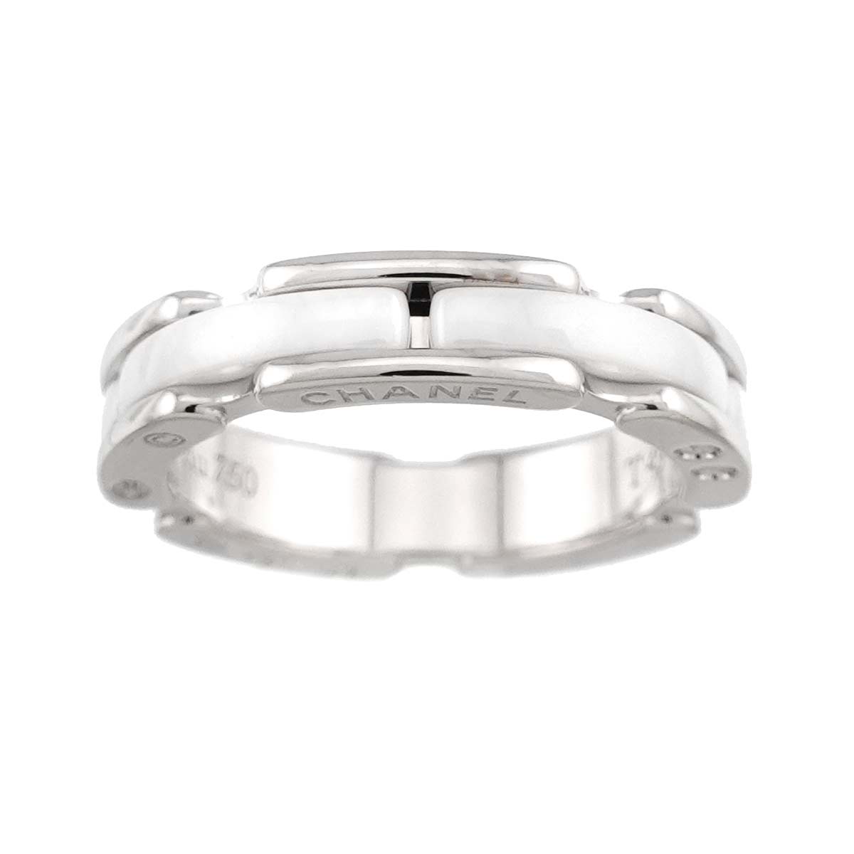 ULTRA SM Ring White Ceramic 18K WG 750 Size49 4.5(US)