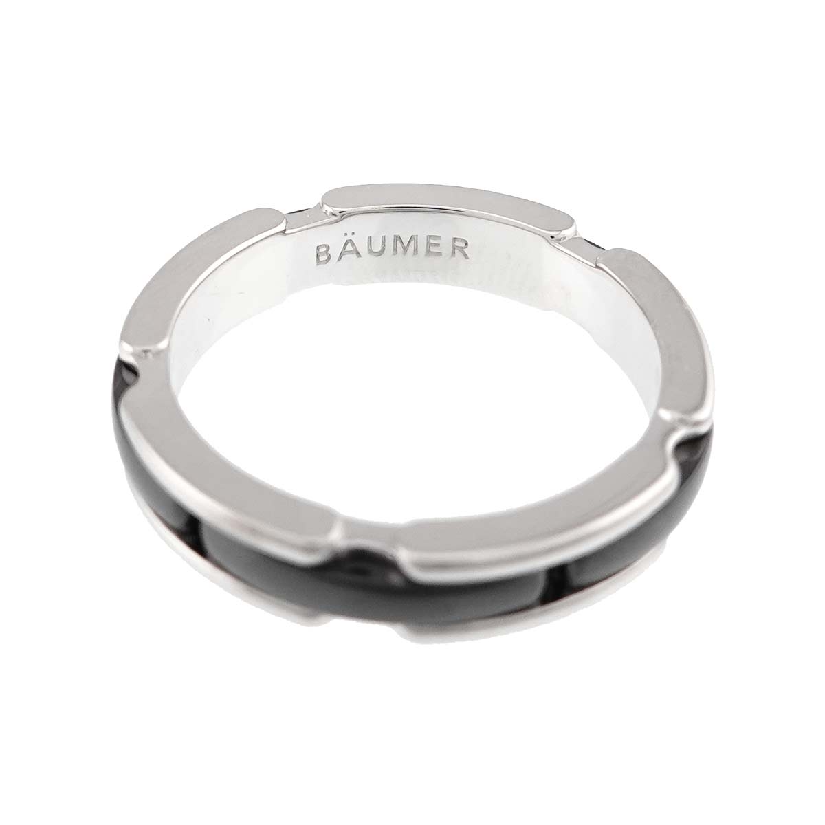 ULTRA SM Ring Black Ceramic 18K WG 750 Size56 7.25-7.5(US)