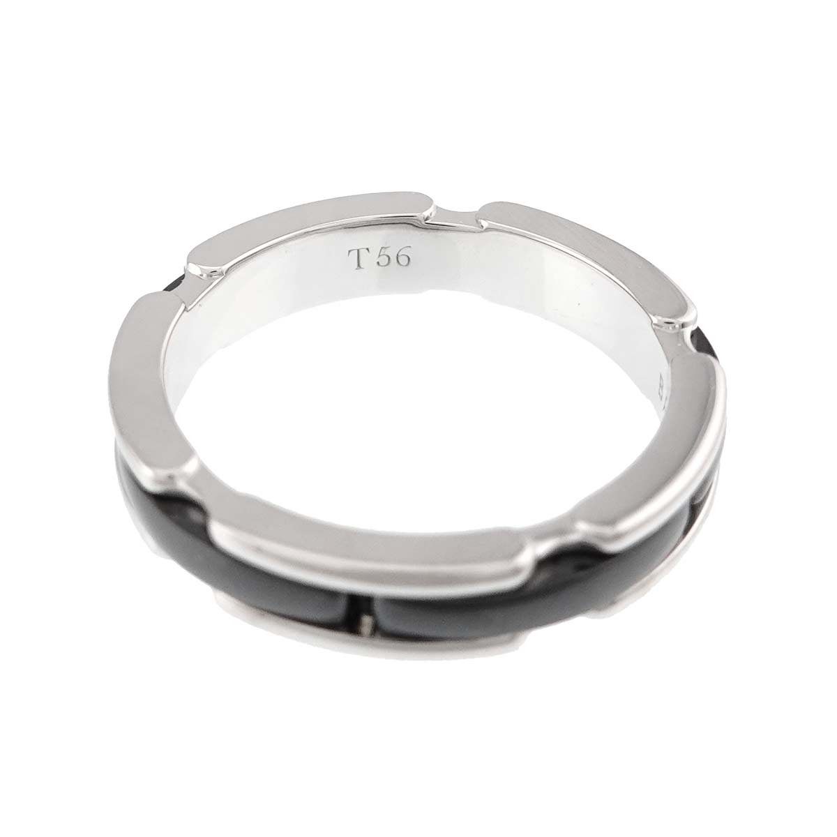 ULTRA SM Ring Black Ceramic 18K WG 750 Size56 7.25-7.5(US)