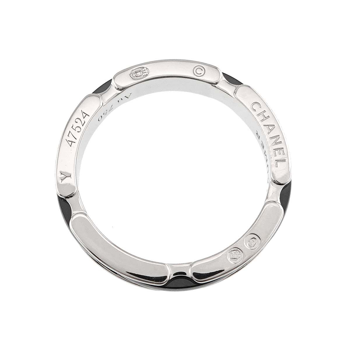 ULTRA SM Ring Black Ceramic 18K WG 750 Size56 7.25-7.5(US)