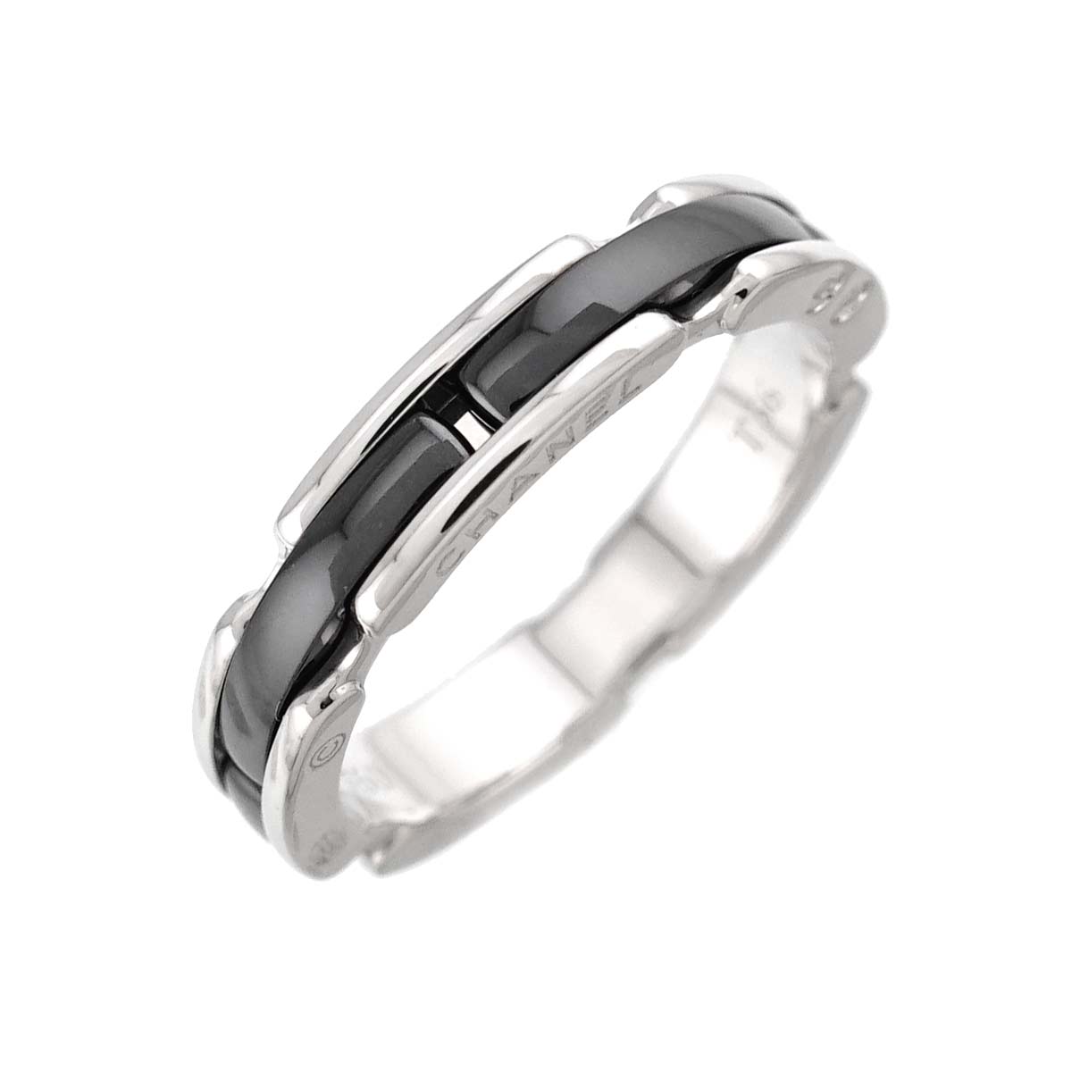 ULTRA SM Ring Black Ceramic 18K WG 750 Size56 7.25-7.5(US)