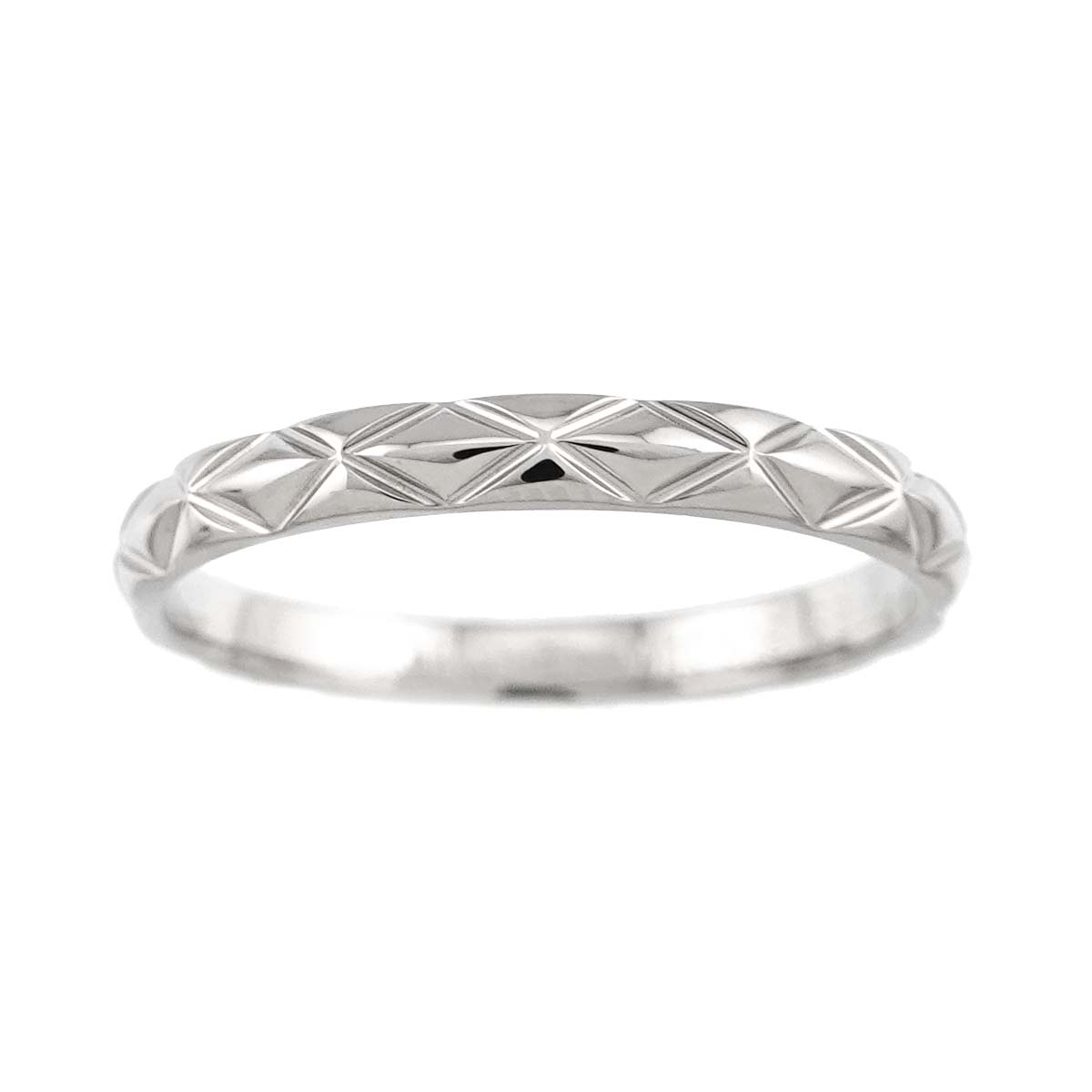 Matelasse Ring Pt Platinum size56 7.5(US)