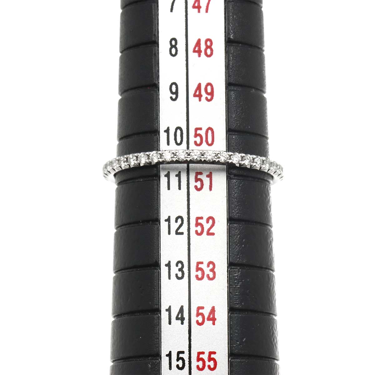 Full Diamond Ring 18K WG 750 Size5.25-5.5(US)