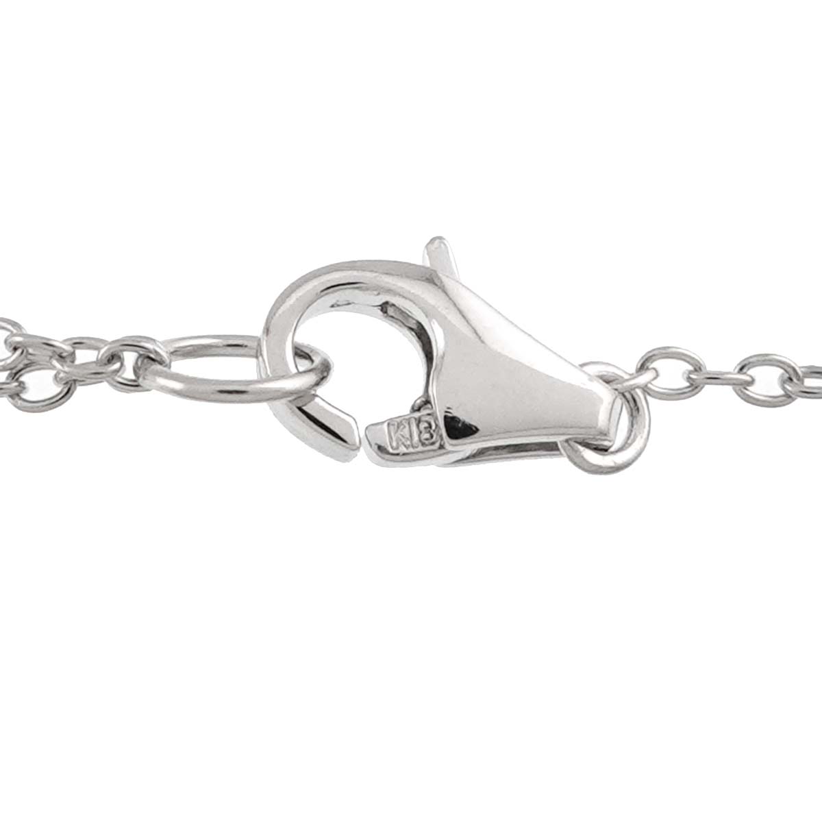 Diamond 0.14ct Necklace 18K White Gold 750