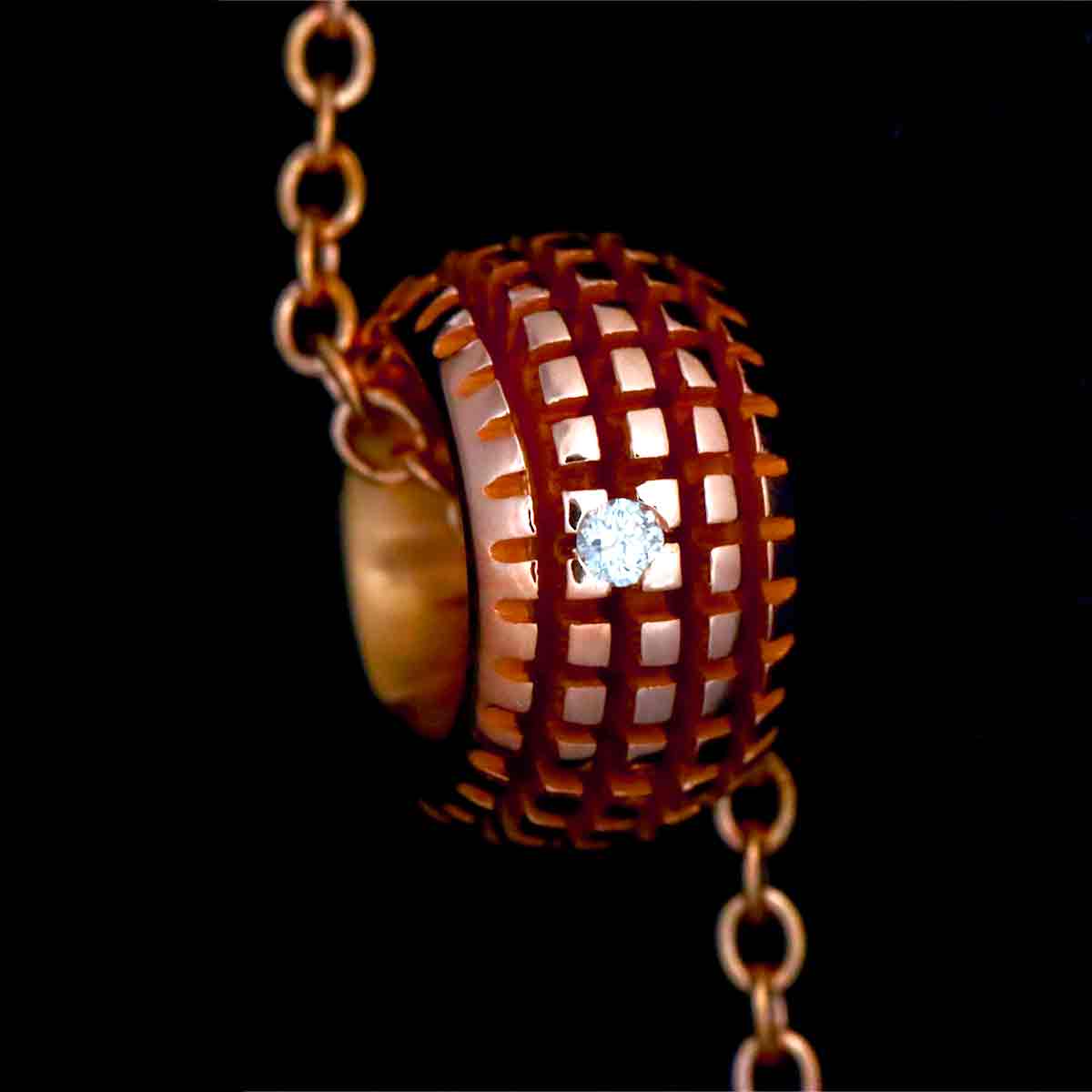 METROPOLITAN Diamond Bracelet 18K PG 750