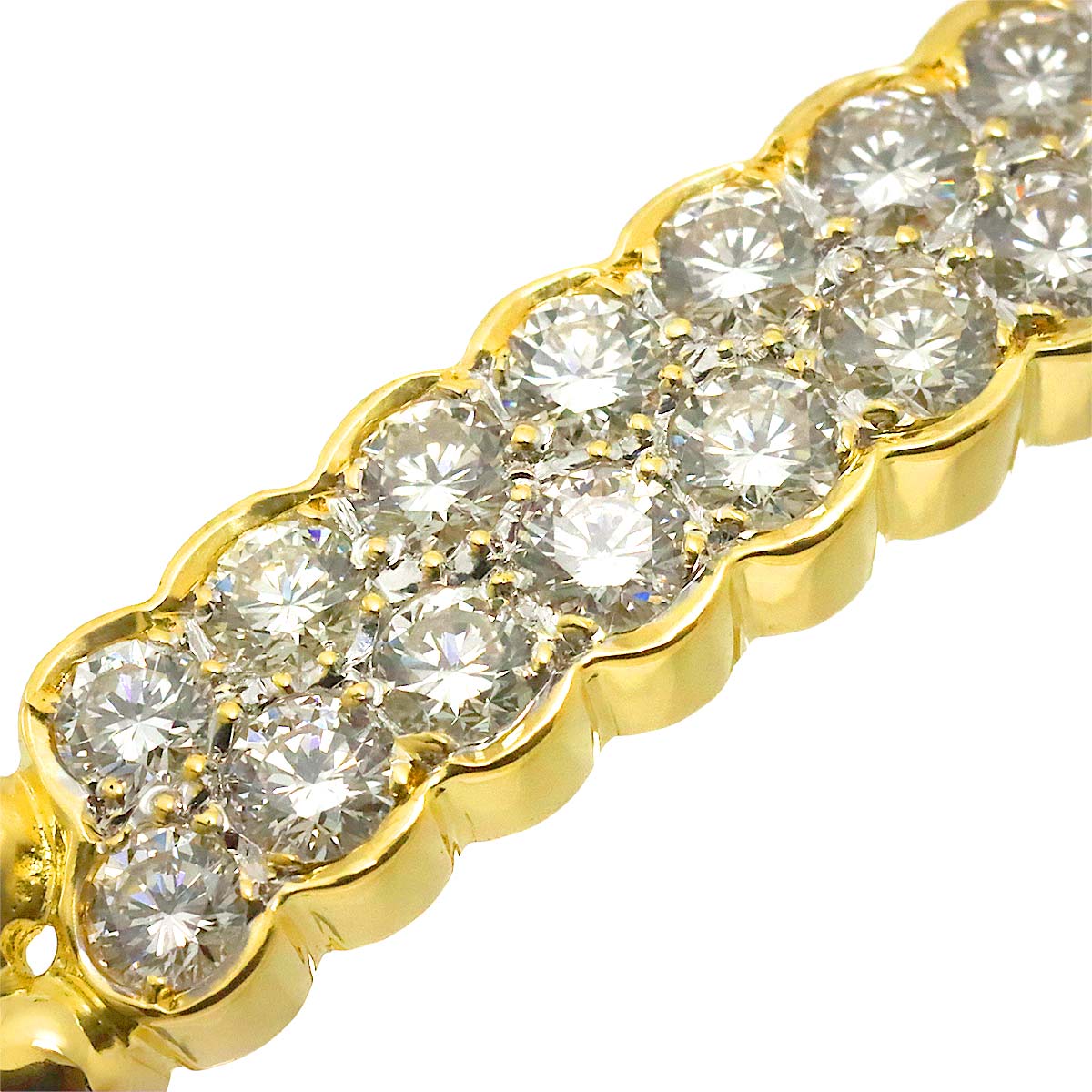 Diamond 0.72ct Bracelet K18 YG Yellow Gold 750