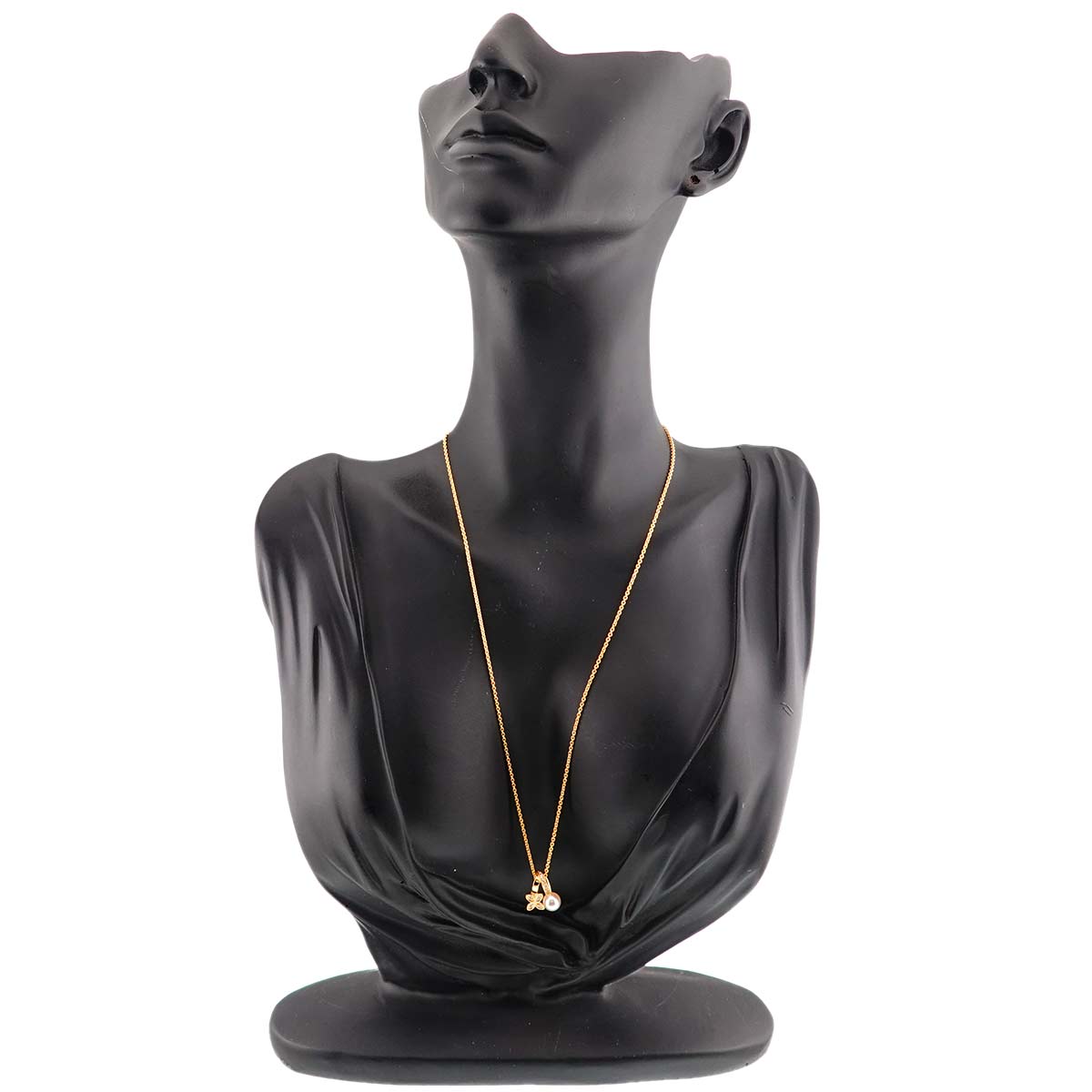 Akoya Pearl 5.6mm Diamond Necklace 18K YG 750