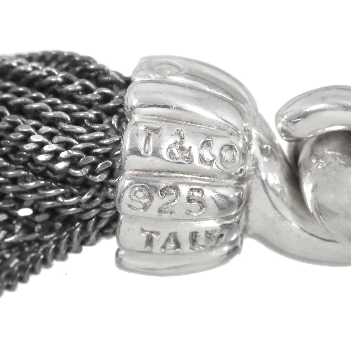 Multi strand Vintage Chain Necklace SV Silver 925