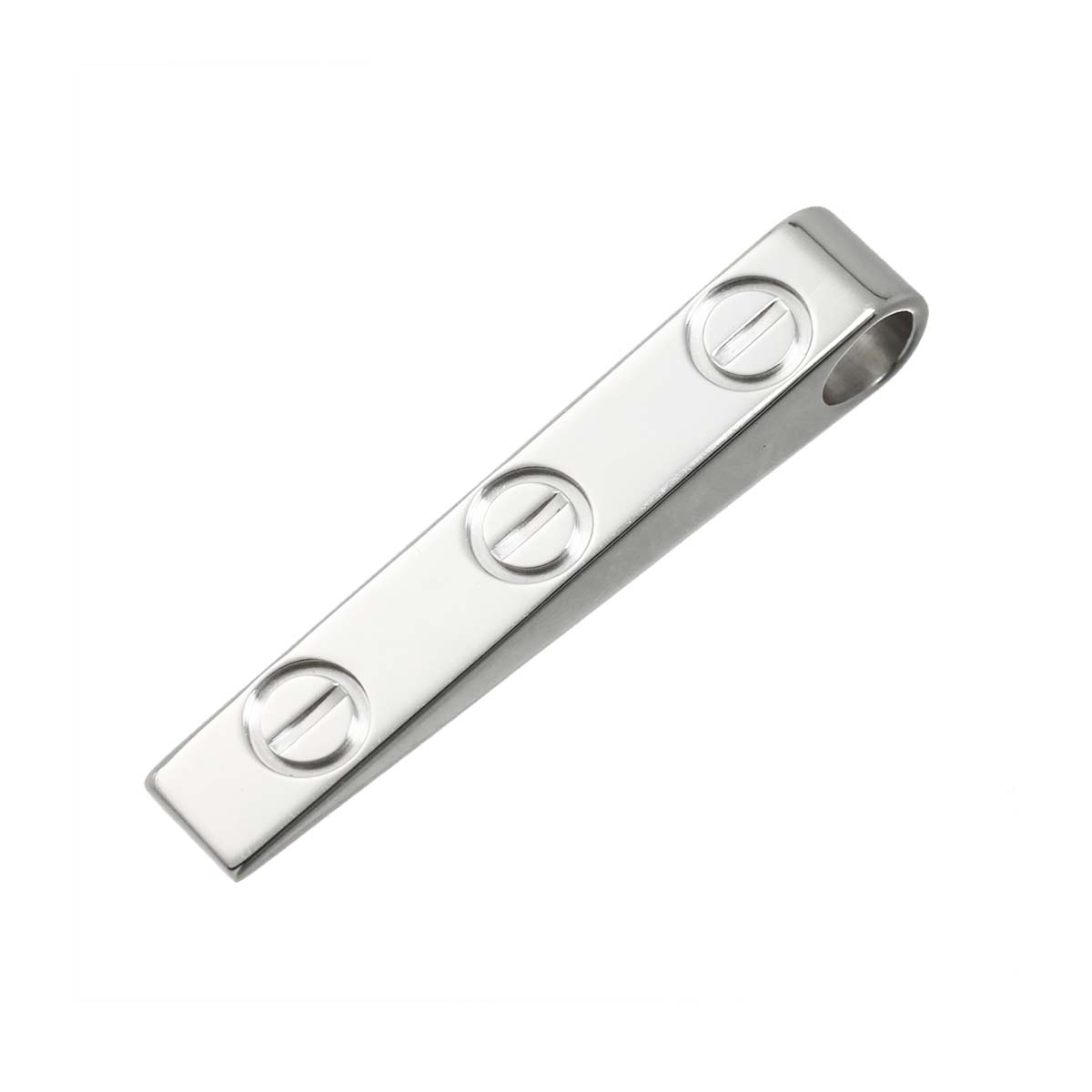 Love Plate Pendant Top 18K White Gold 750