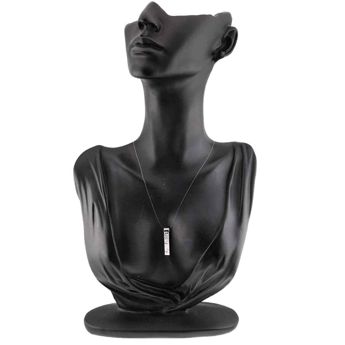 Love Plate Pendant Top 18K White Gold 750