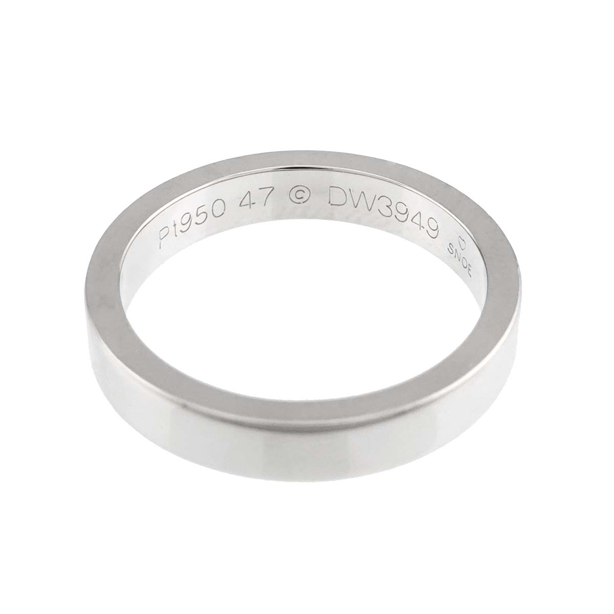 C de Ring Platinum size47 4(US)