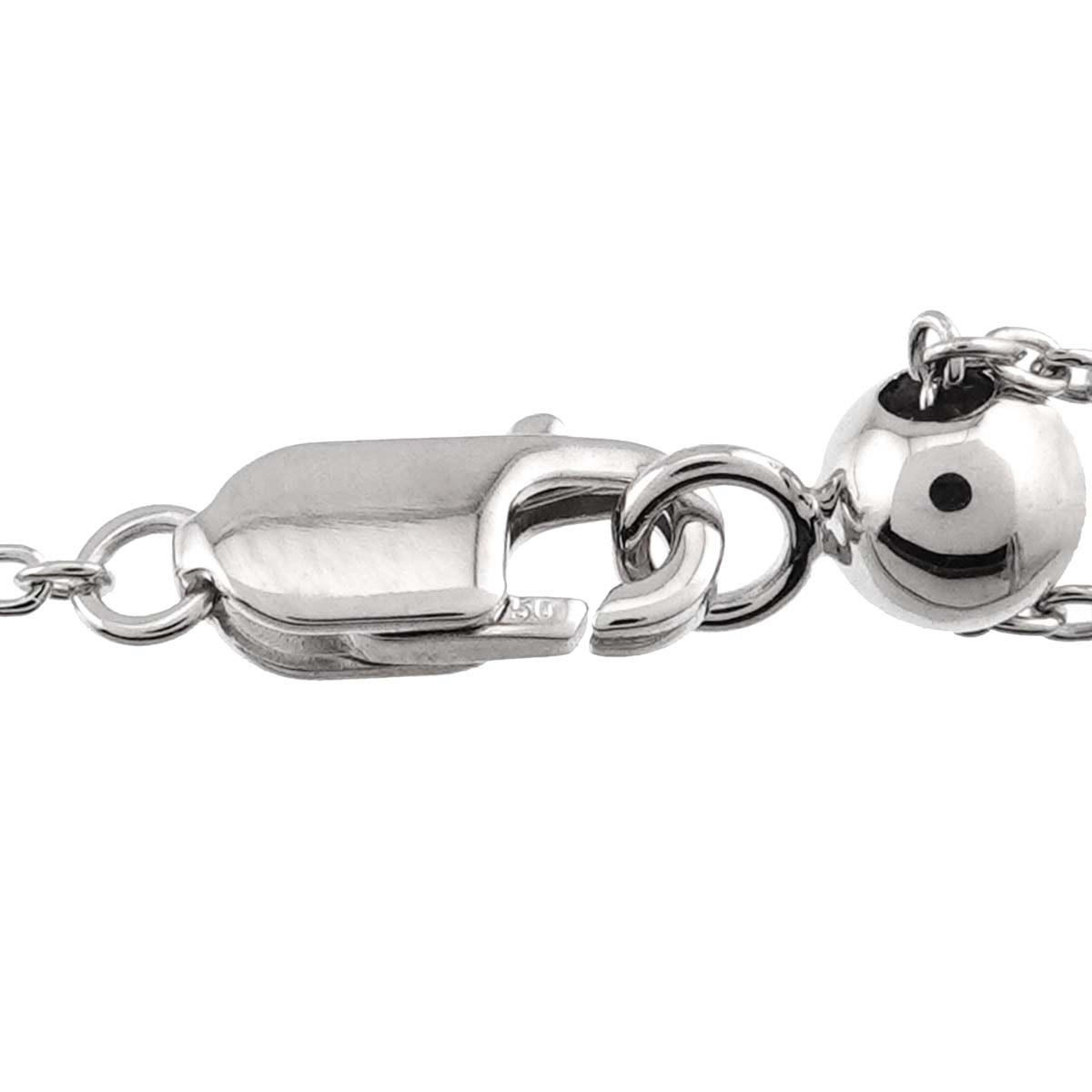 Butterfly Silhouette Mini Diamond Necklace 18K WG 750