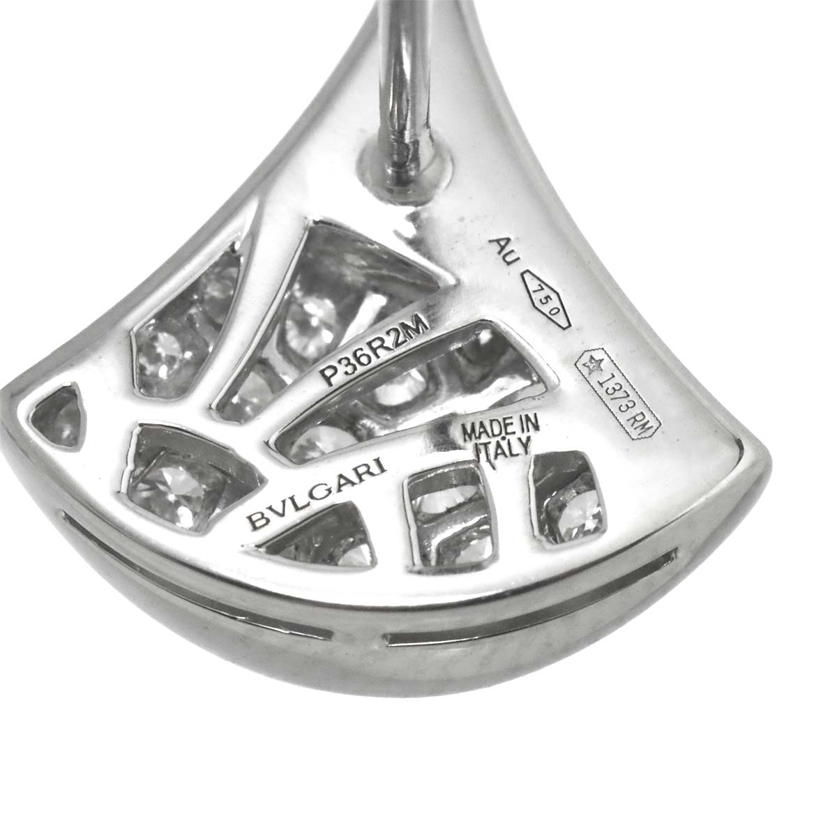 Divas Dream Diamond Earrings Pierced 18K White Gold 750