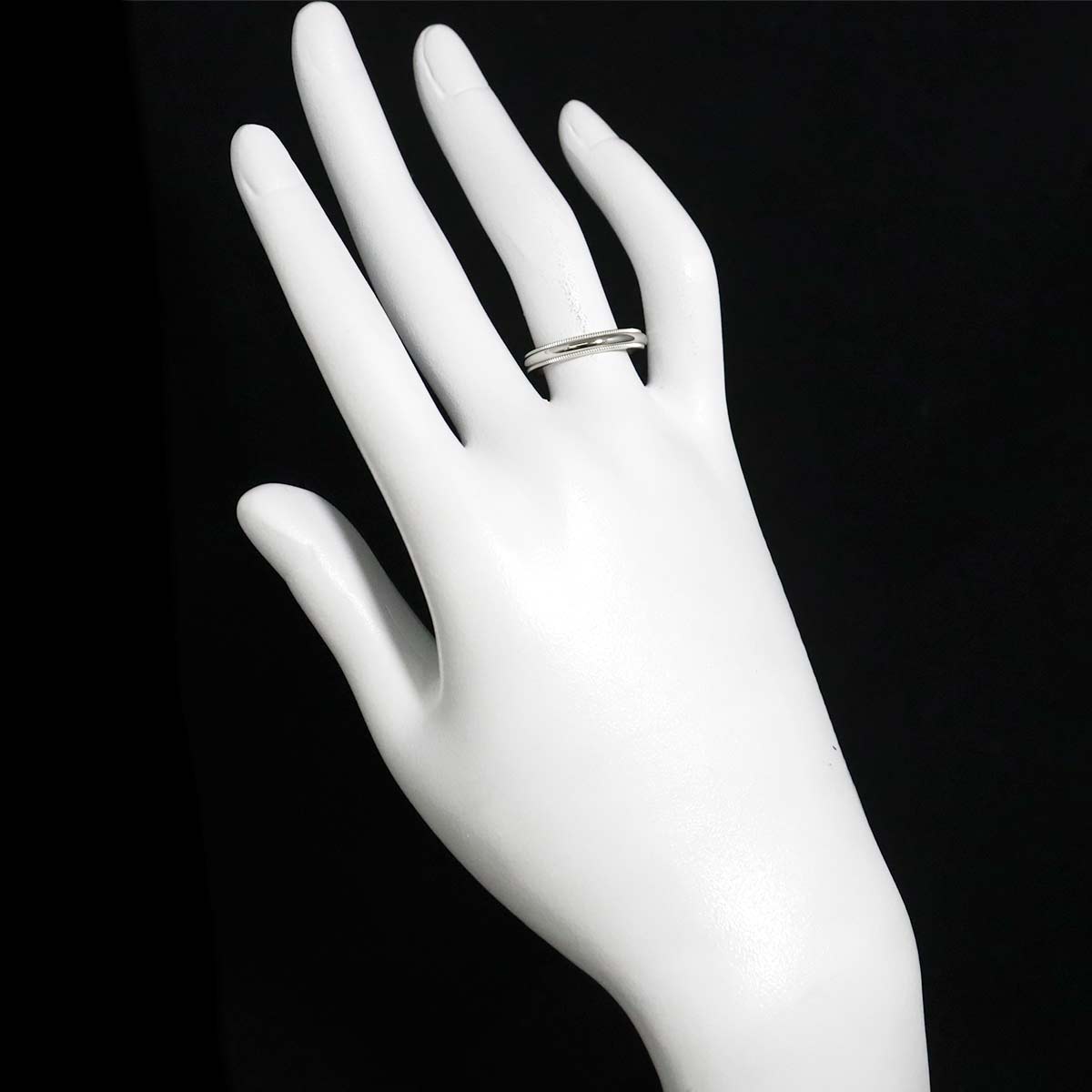 Milgrain Band Ring Pt Platinum Size6.75(US)