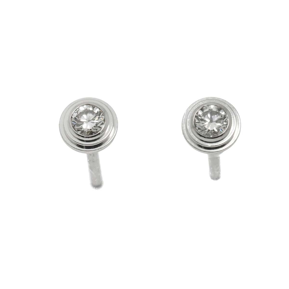 Damour XS Diamond Earrings Pierced 18K WG 750