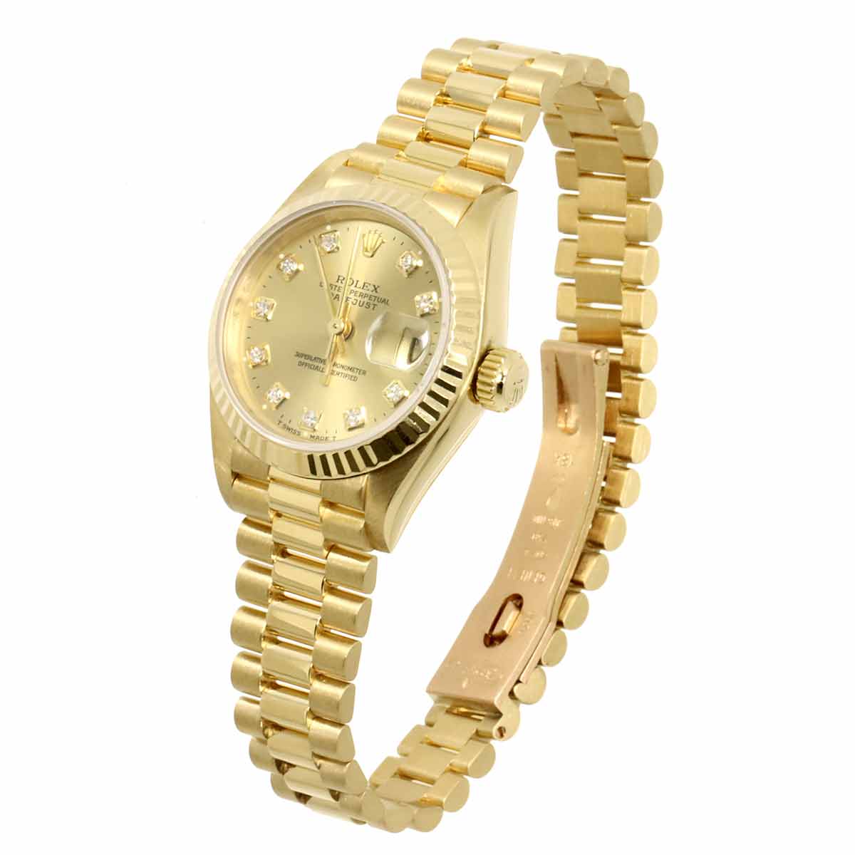 Datejust 69178G Serial W 750 YG 10P Diamond Gold Dial Ladies