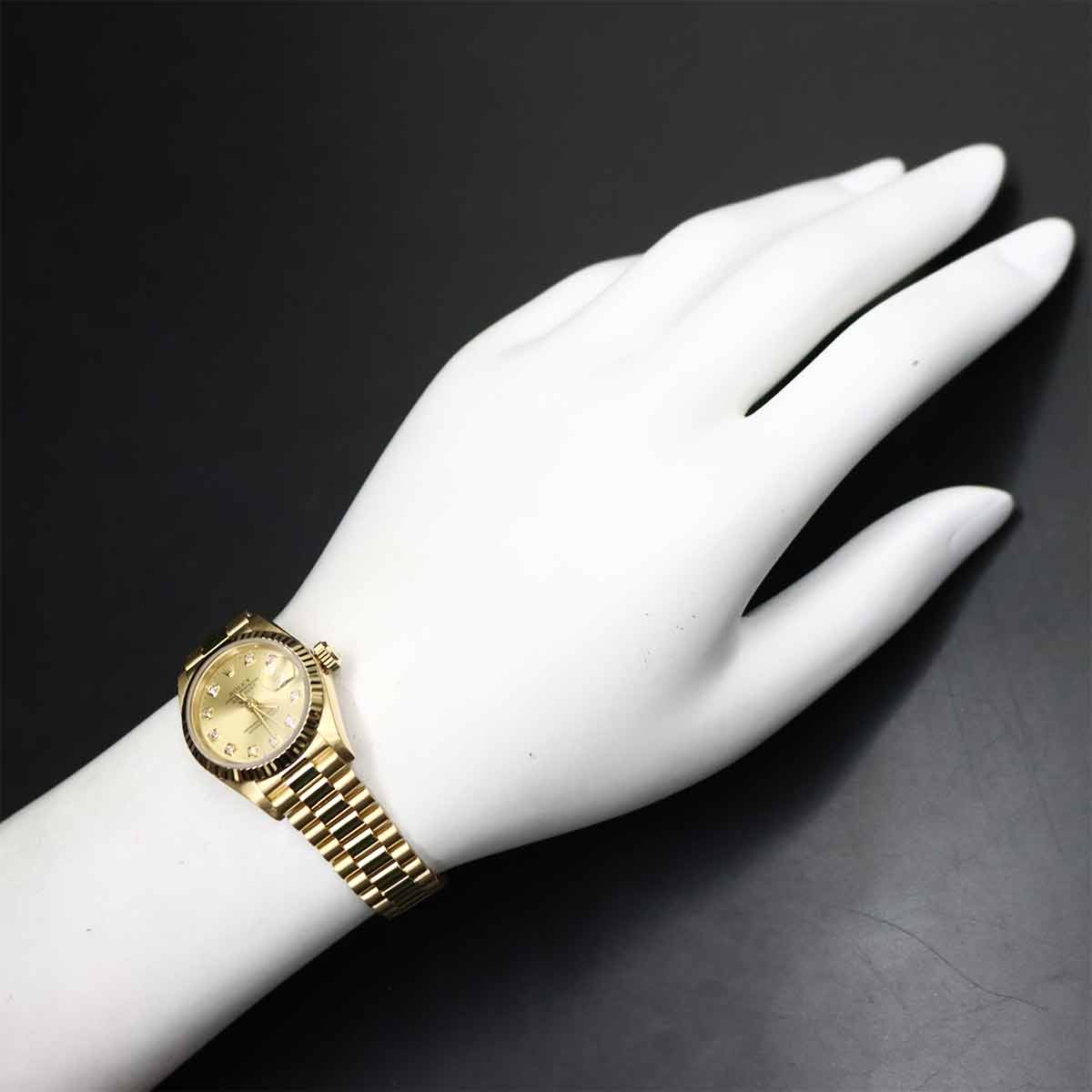 Datejust 69178G Serial W 750 YG 10P Diamond Gold Dial Ladies