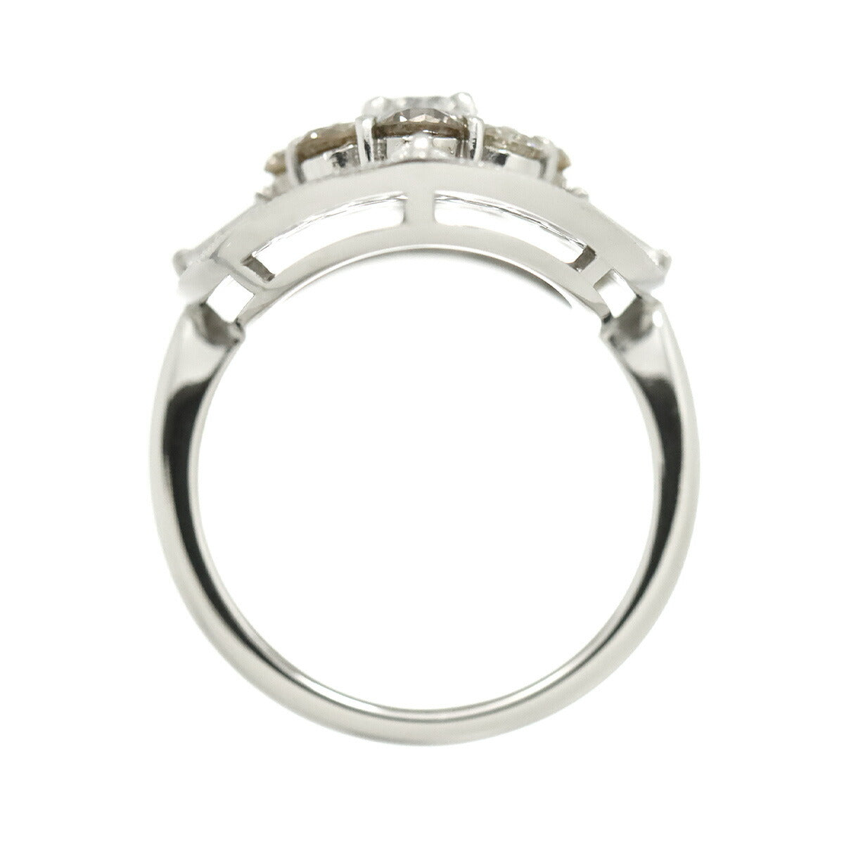 Diamond 0.38ct/2.21ct Ring Pt Platinum size6(US)