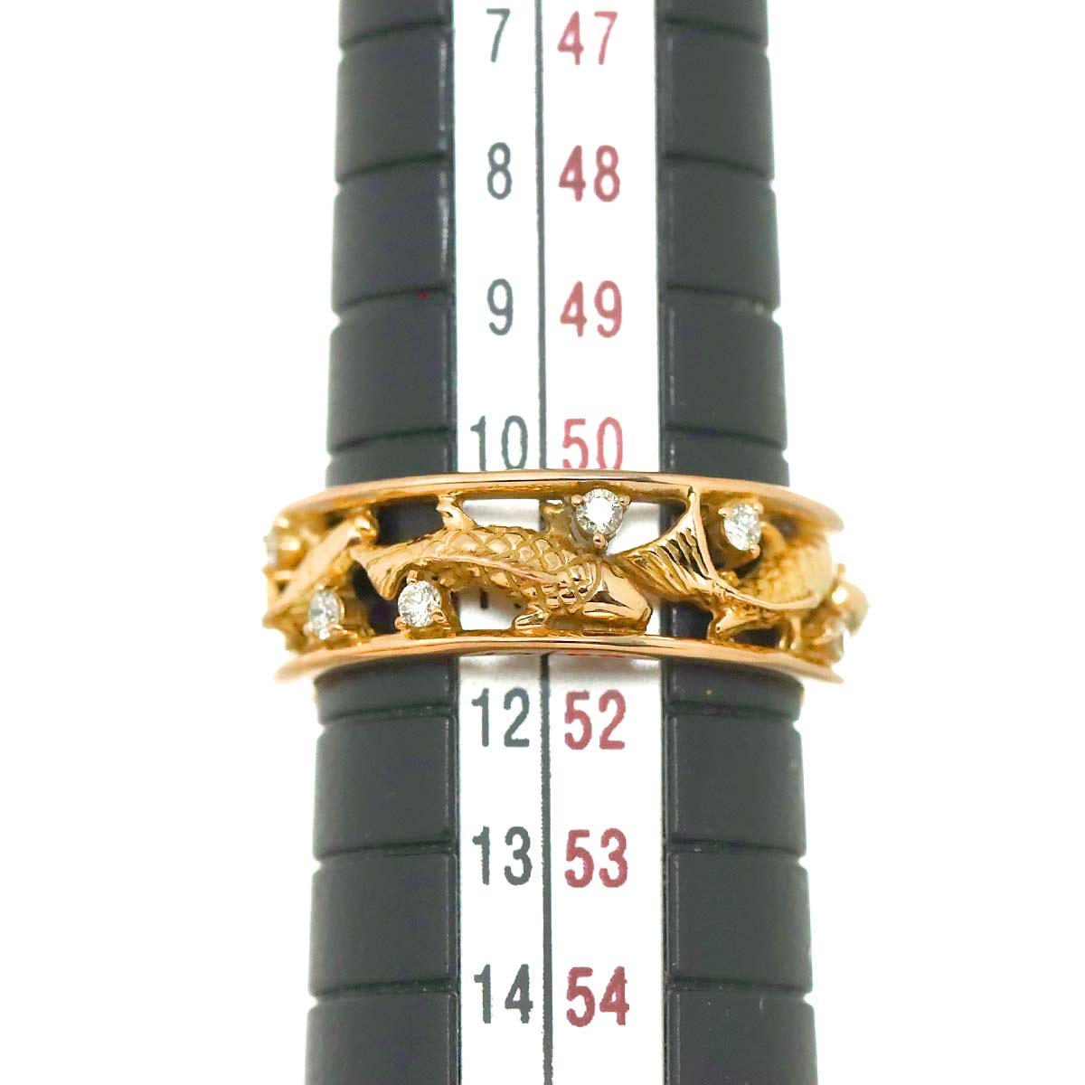 Diamond 0.14ct Ring 18K PG Pink Gold 750 Size5.5-5.75(US)