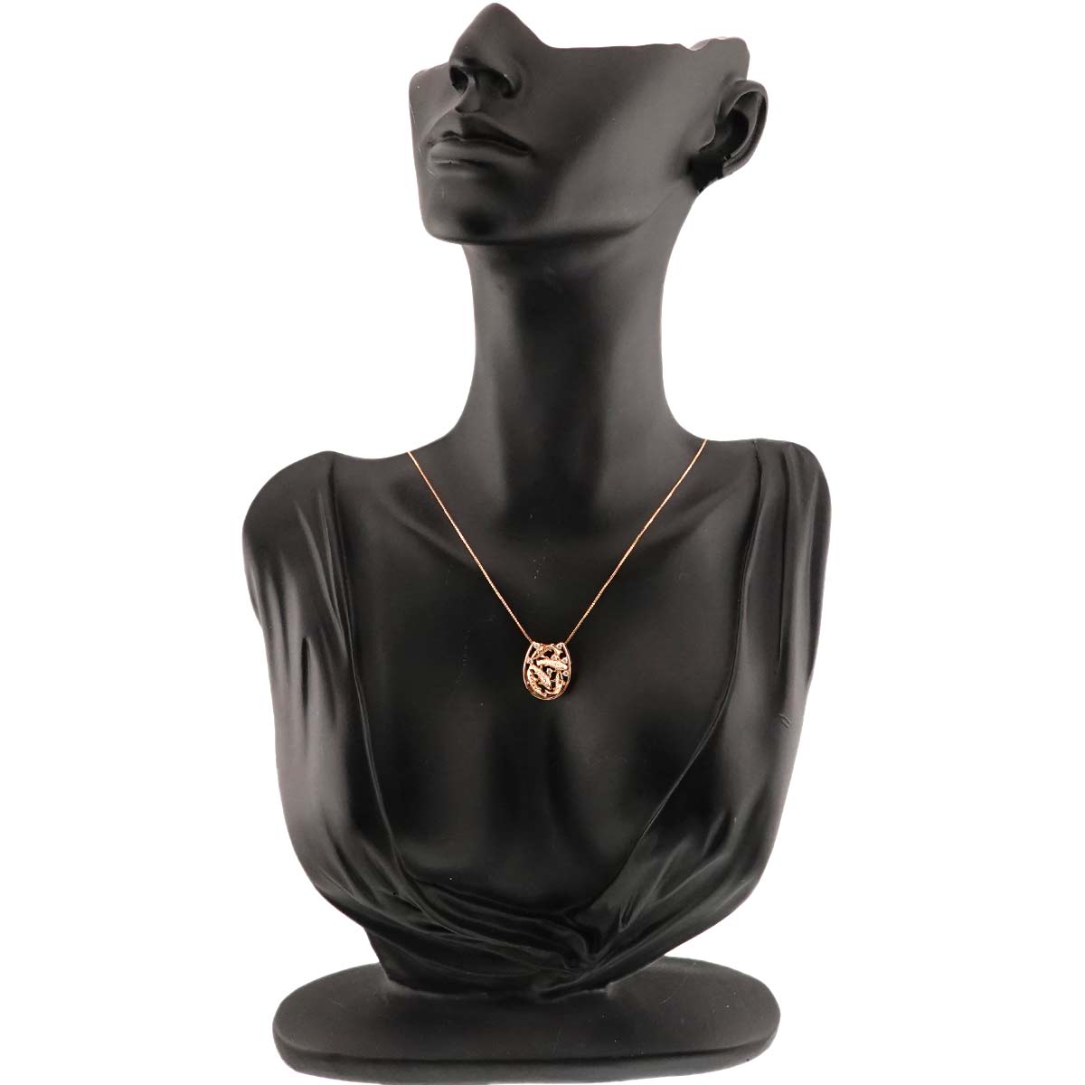 Diamond 0.11ct Necklace 18K Pink Gold 750