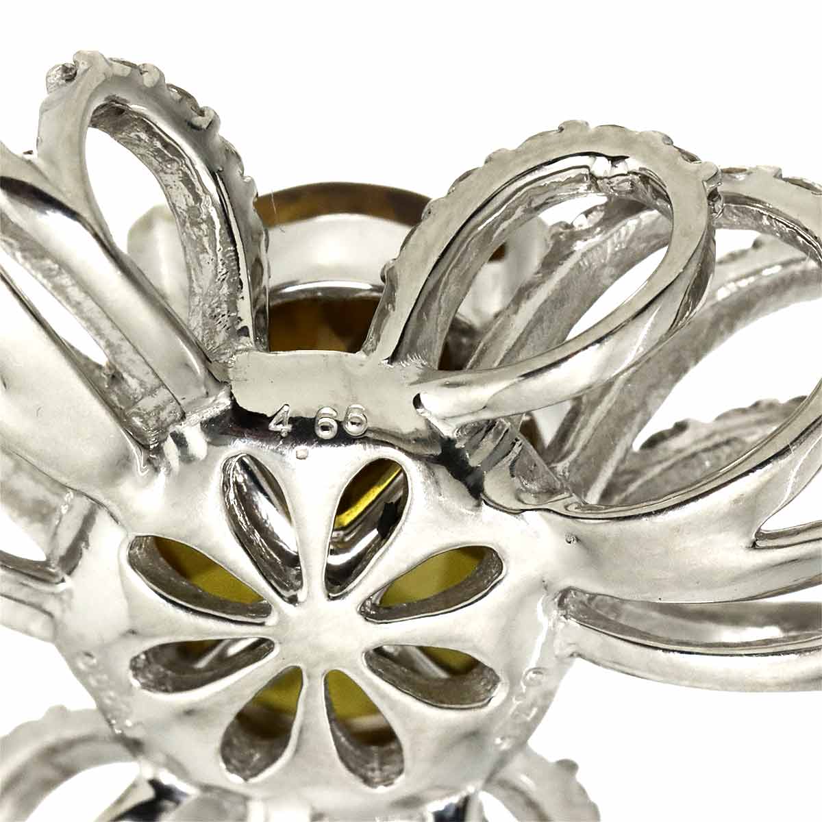 Sphene 4.66ct Diamond 0.76ct Pendant Top Pt Platinum